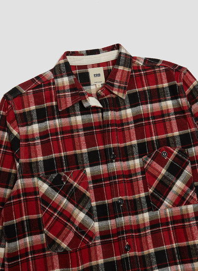 Nigel Cabourn FOB Factory Heavy Nel Work Shirt Red outlook