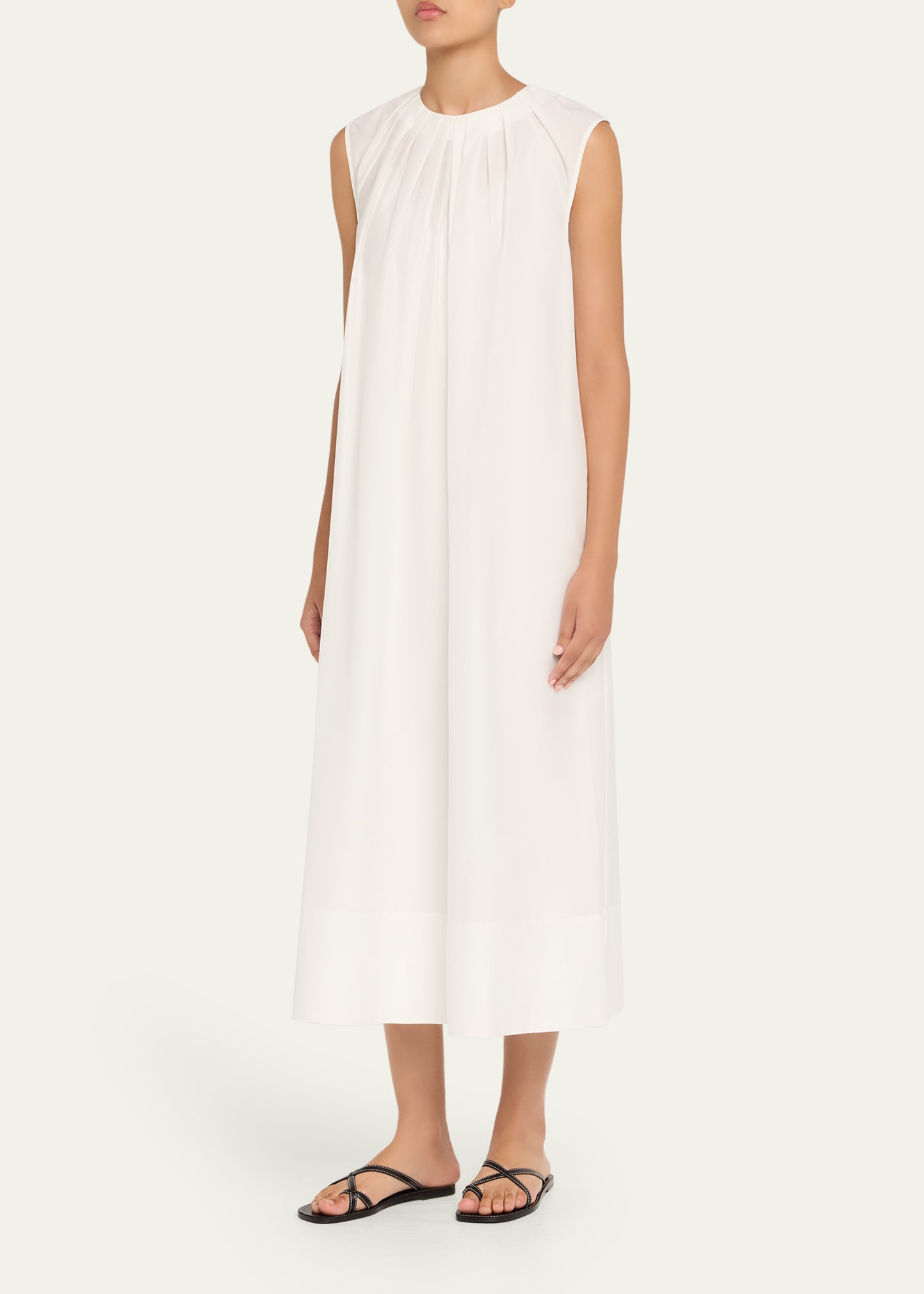 Summer Cotton-Silk Gown - 4