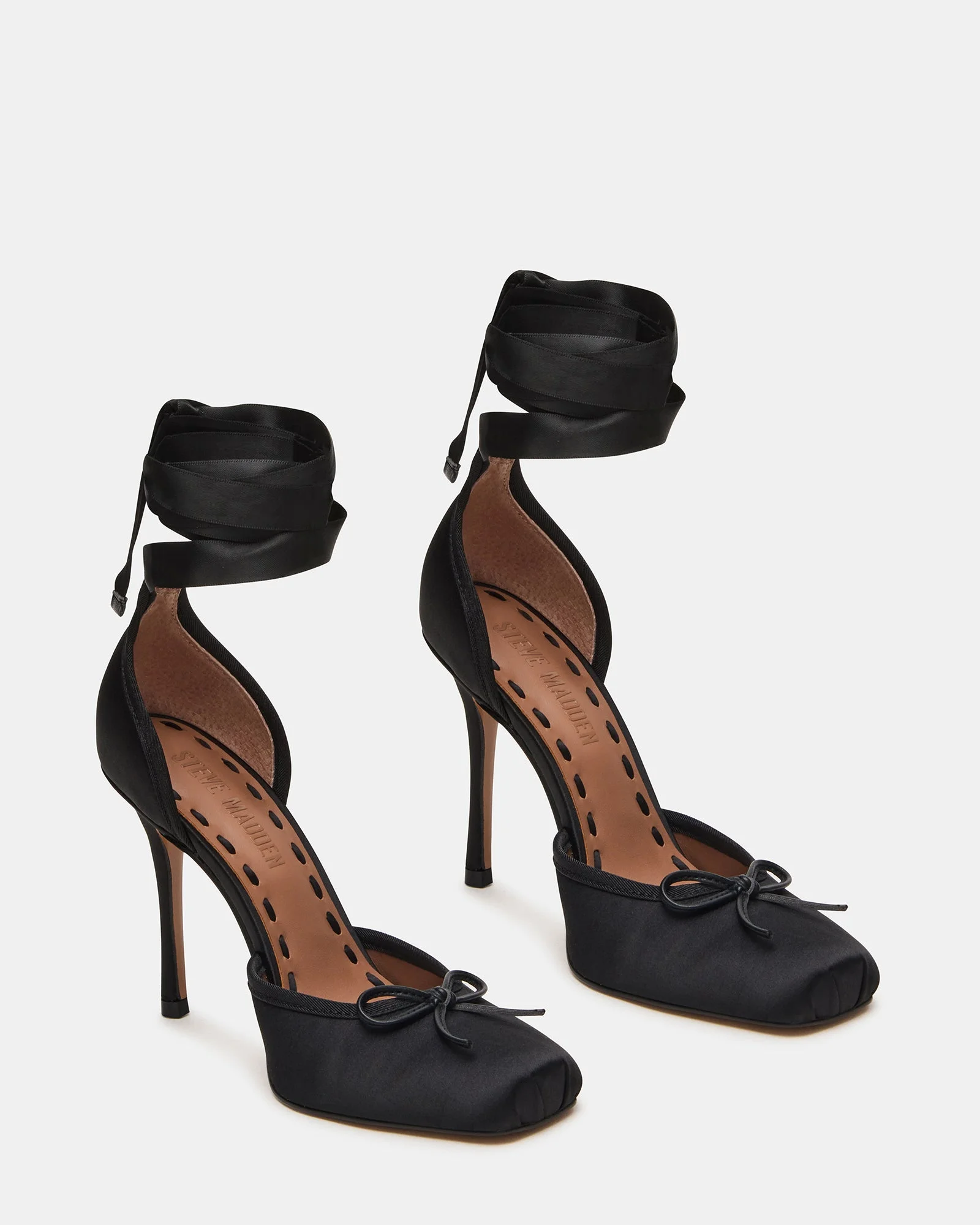 LARINA BLACK SATIN - 1