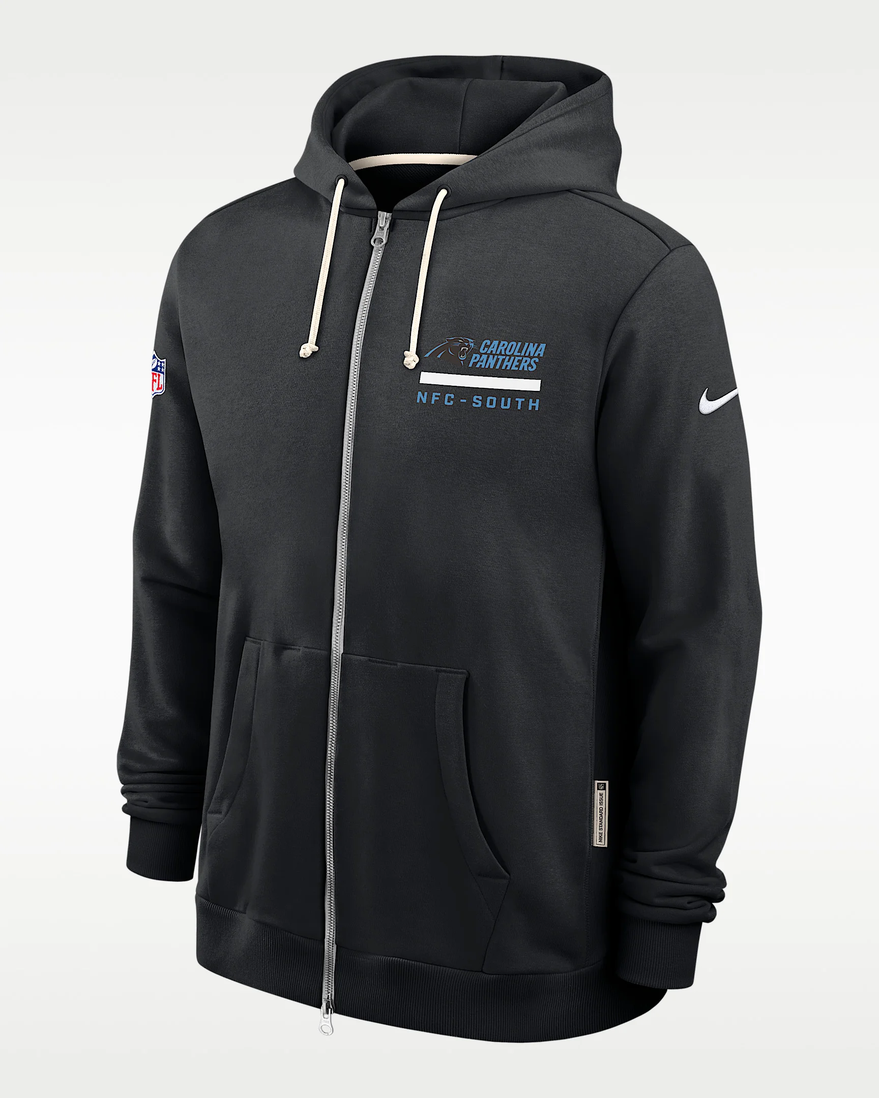 Carolina Panthers Utility Player Sideline Men's Nike Dri-FIT NFL Full-Zip Hoodie - 1