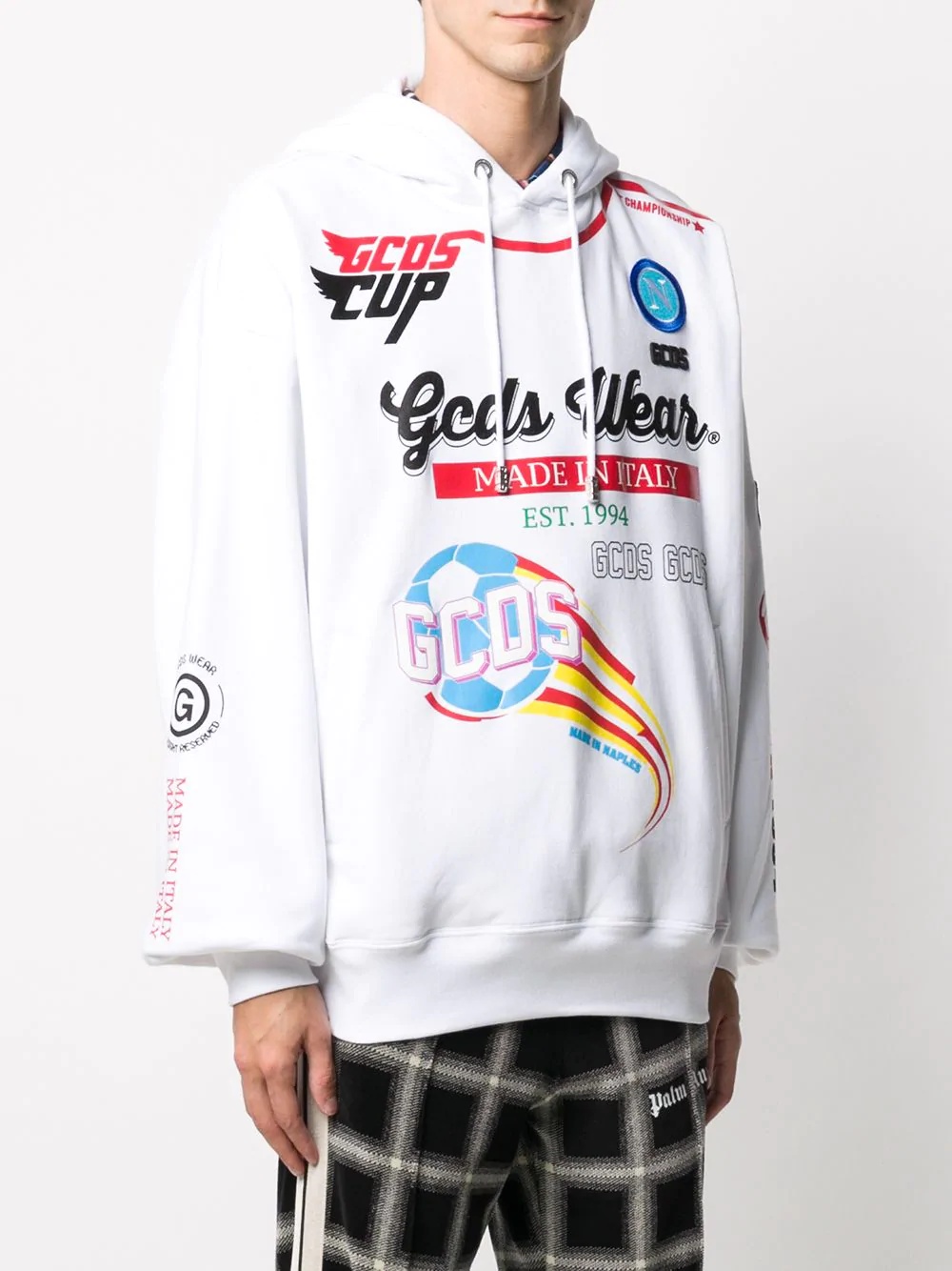 all-over graphic print hoodie - 3