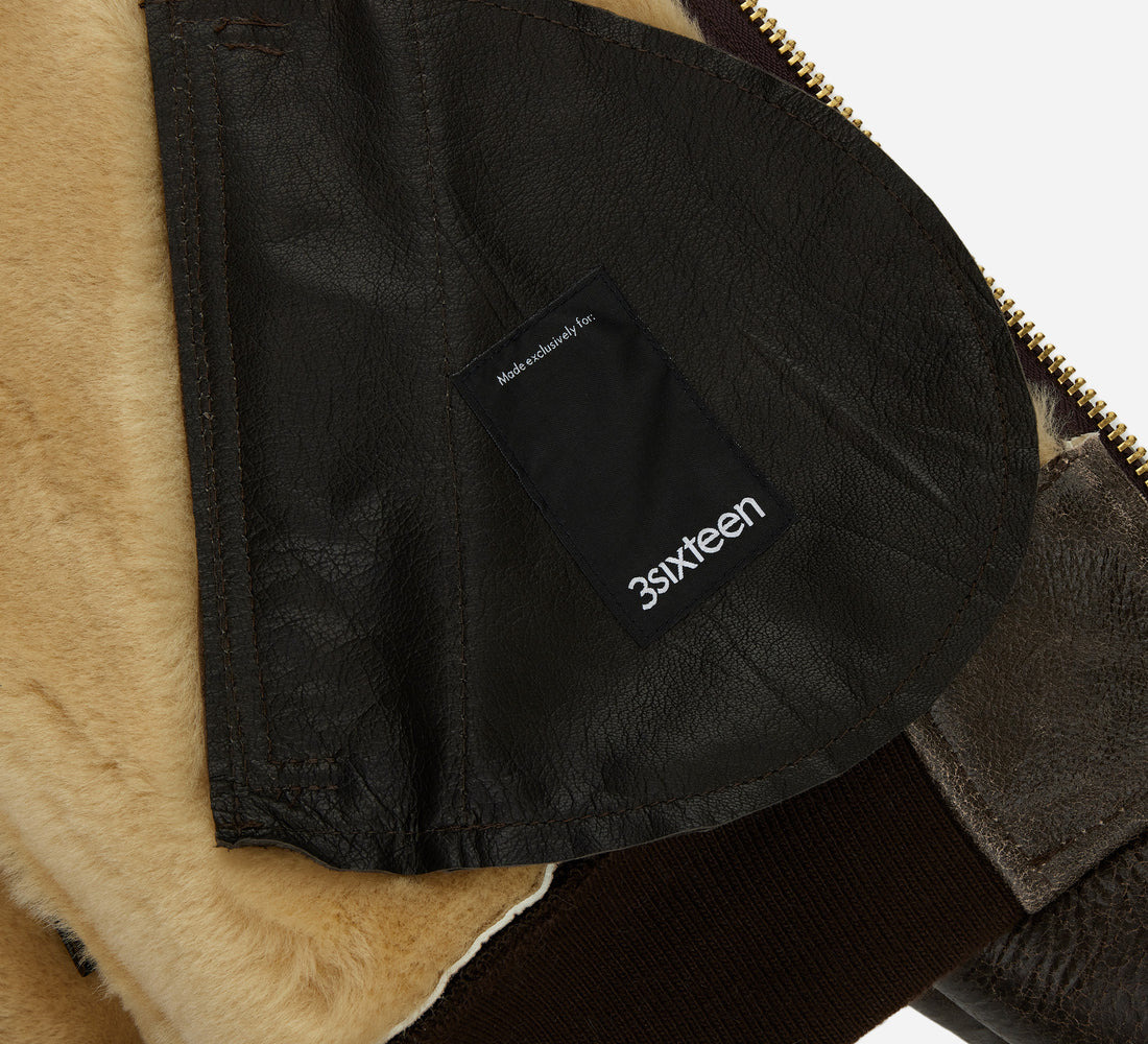 Schott for 3sixteen - Shearling Bomber - 5