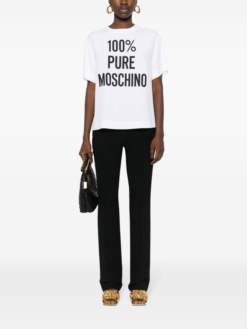 slogan-print blouse - 2