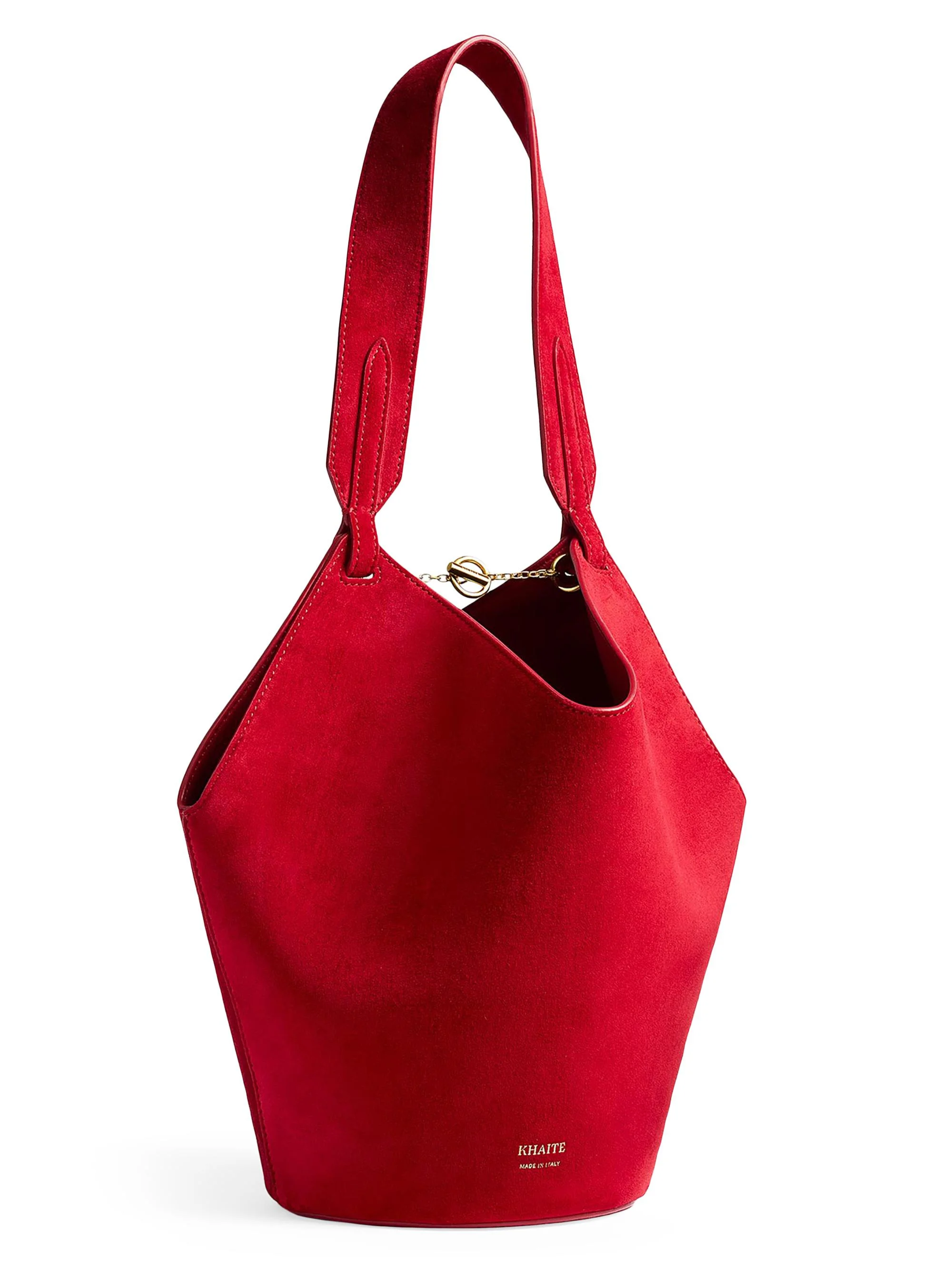 Women's Lotus Suede Mini Tote Bag - Ruby - 1