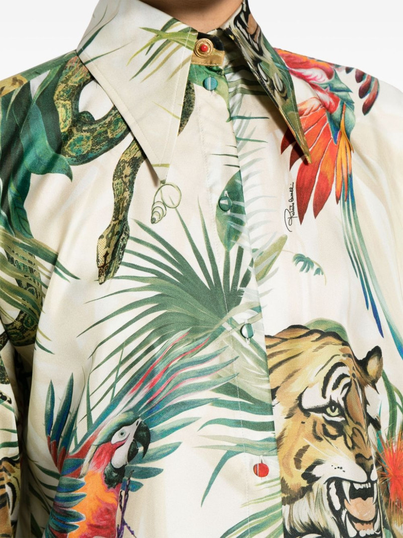 graphic-print silk shirt 5