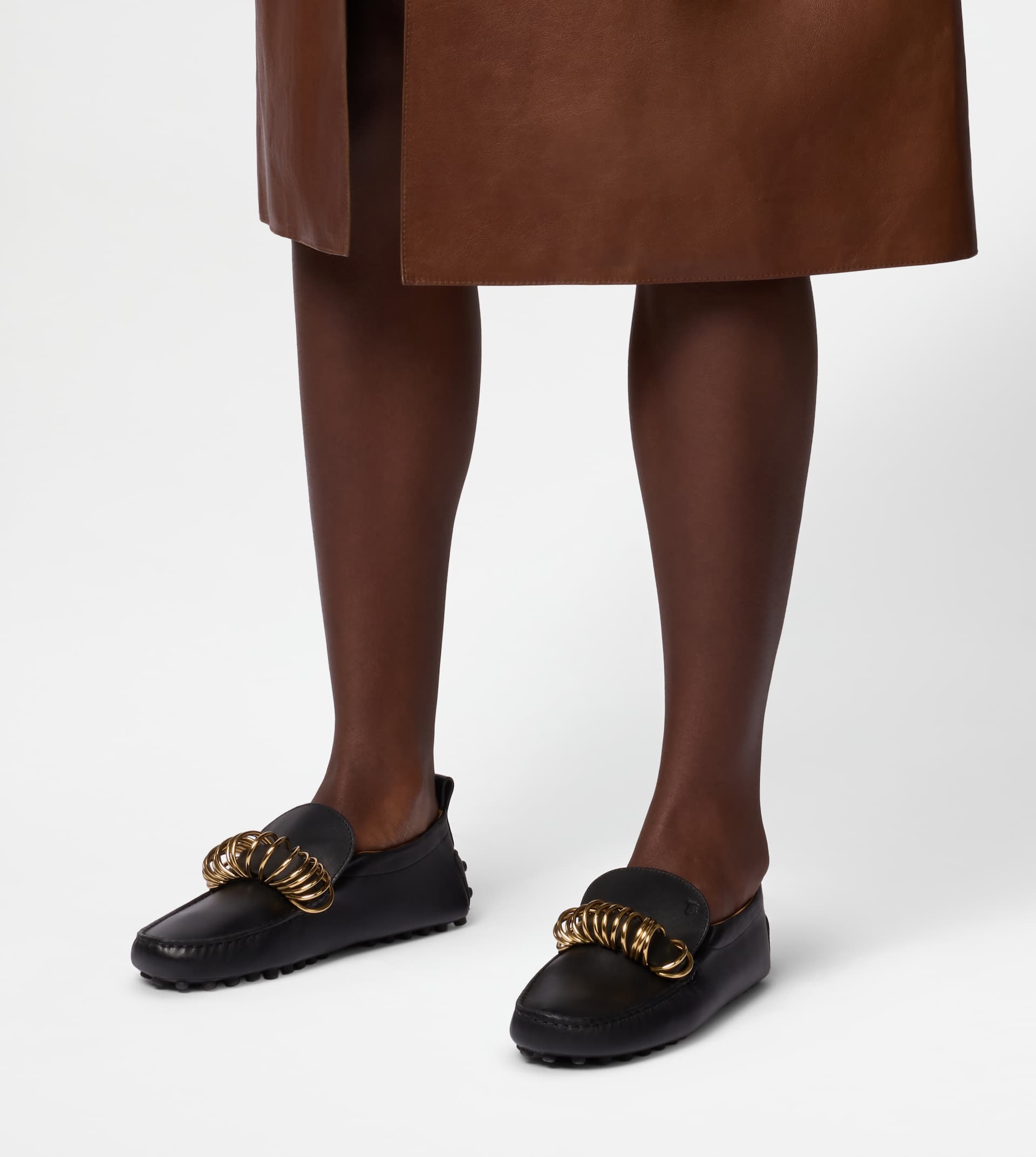 GOMMINO DRIVING SHOES IN LEATHER - BLACK - 7