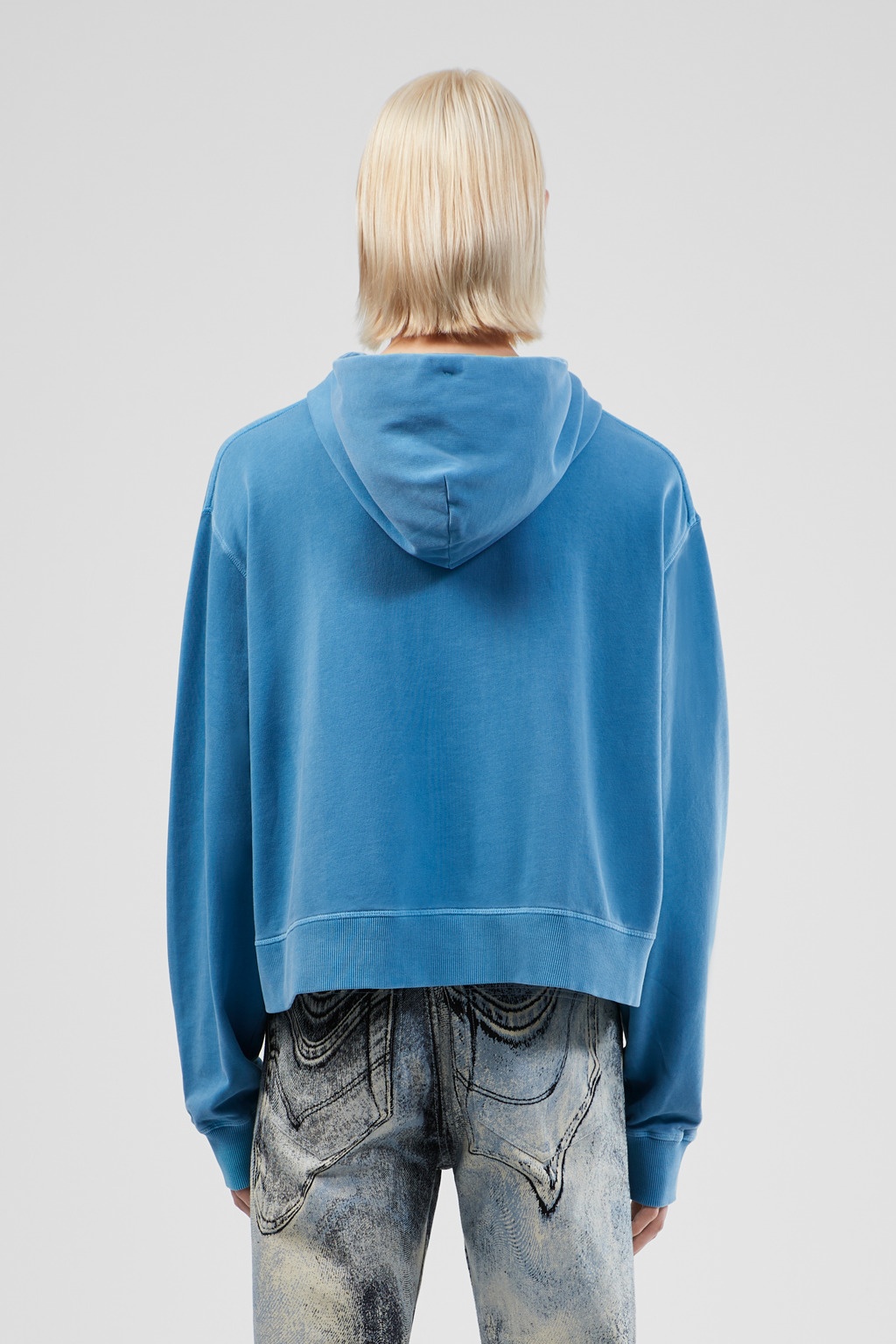 Blue Organic Cotton Hoodie - 3