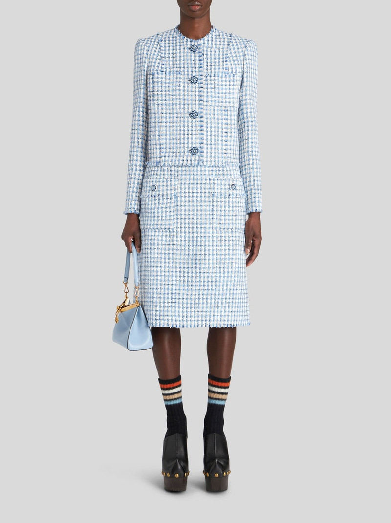 CHECK BOUCLÉ JACKET 3