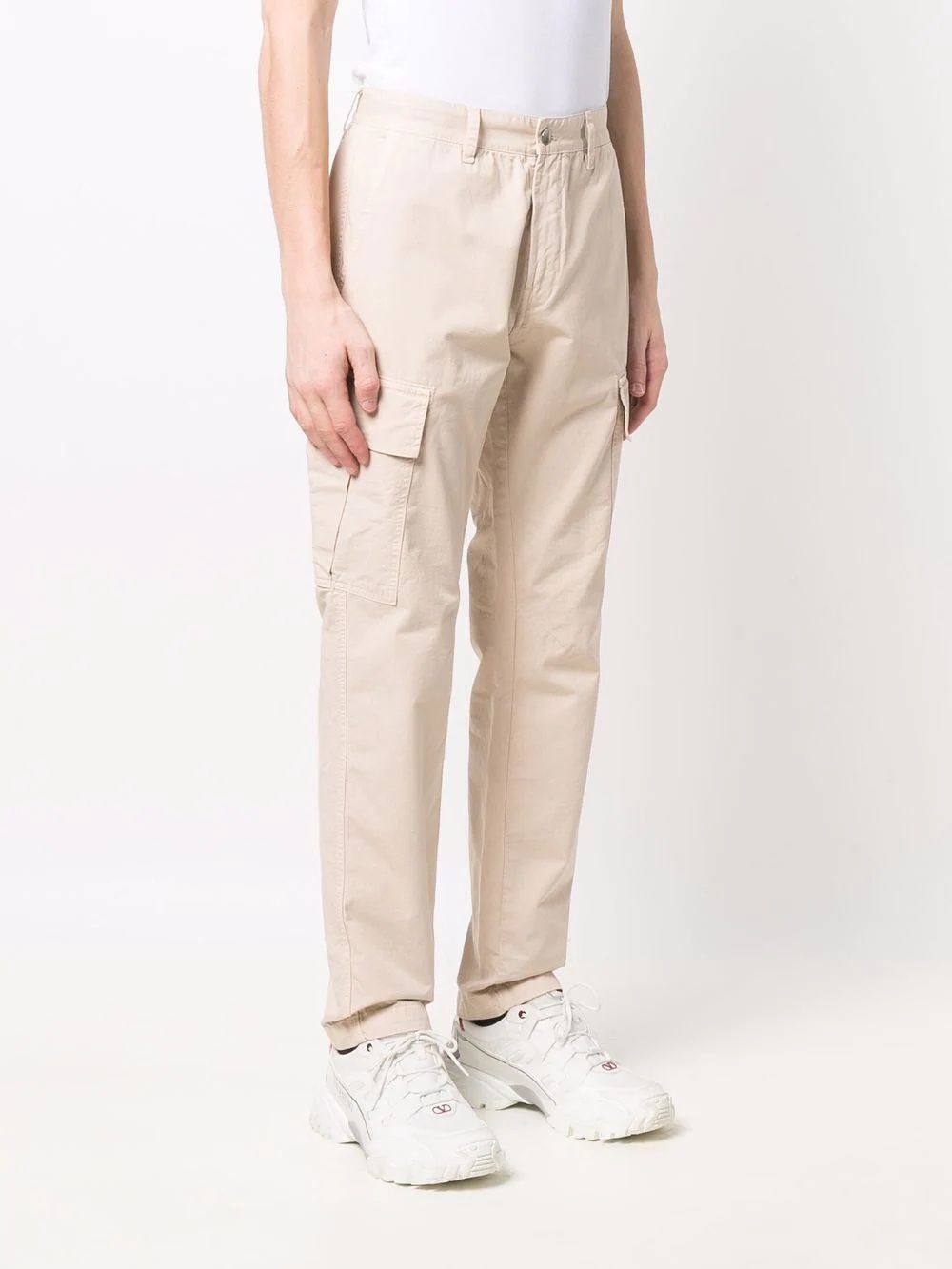 straight-leg cargo trousers - 3