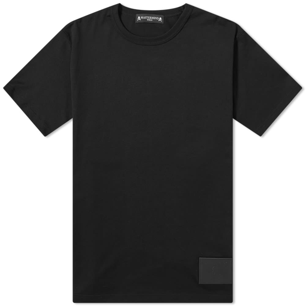 MASTERMIND WORLD Leather Patch Logo Tee - 1