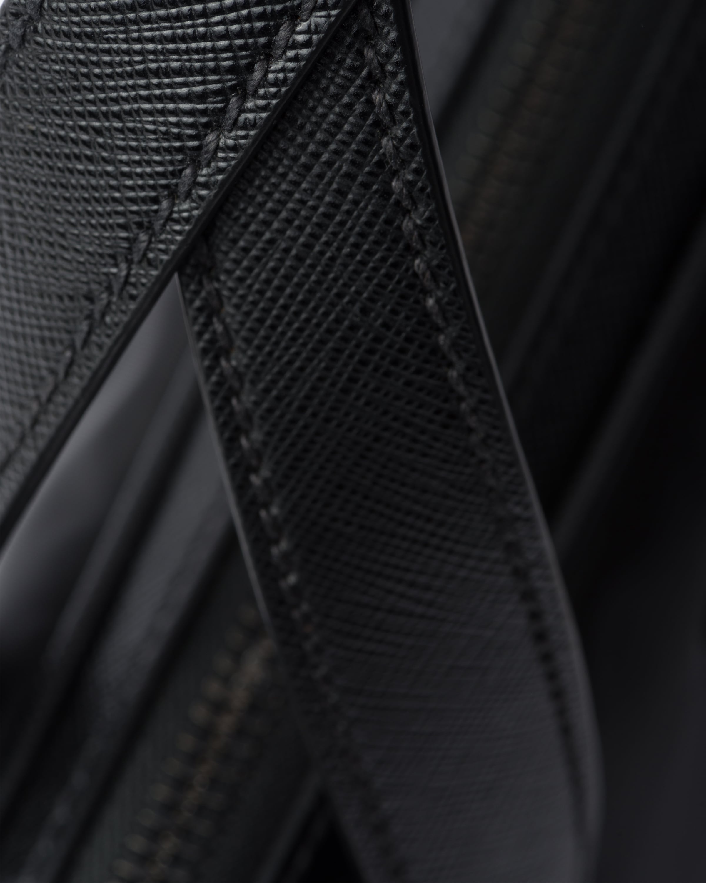 Re-Nylon and Saffiano leather briefcase - 5