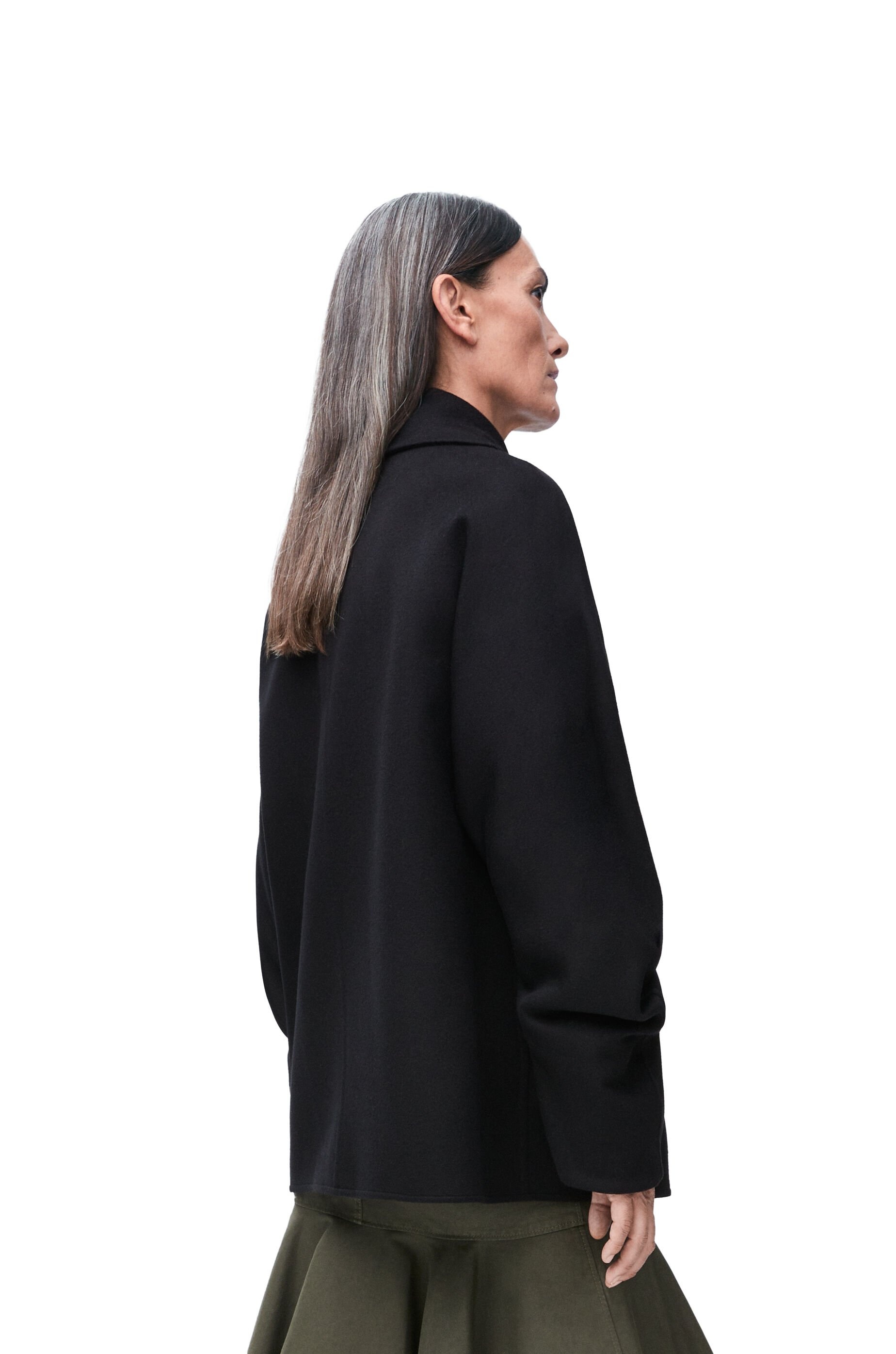 Peacoat in wool and cashmere - 4