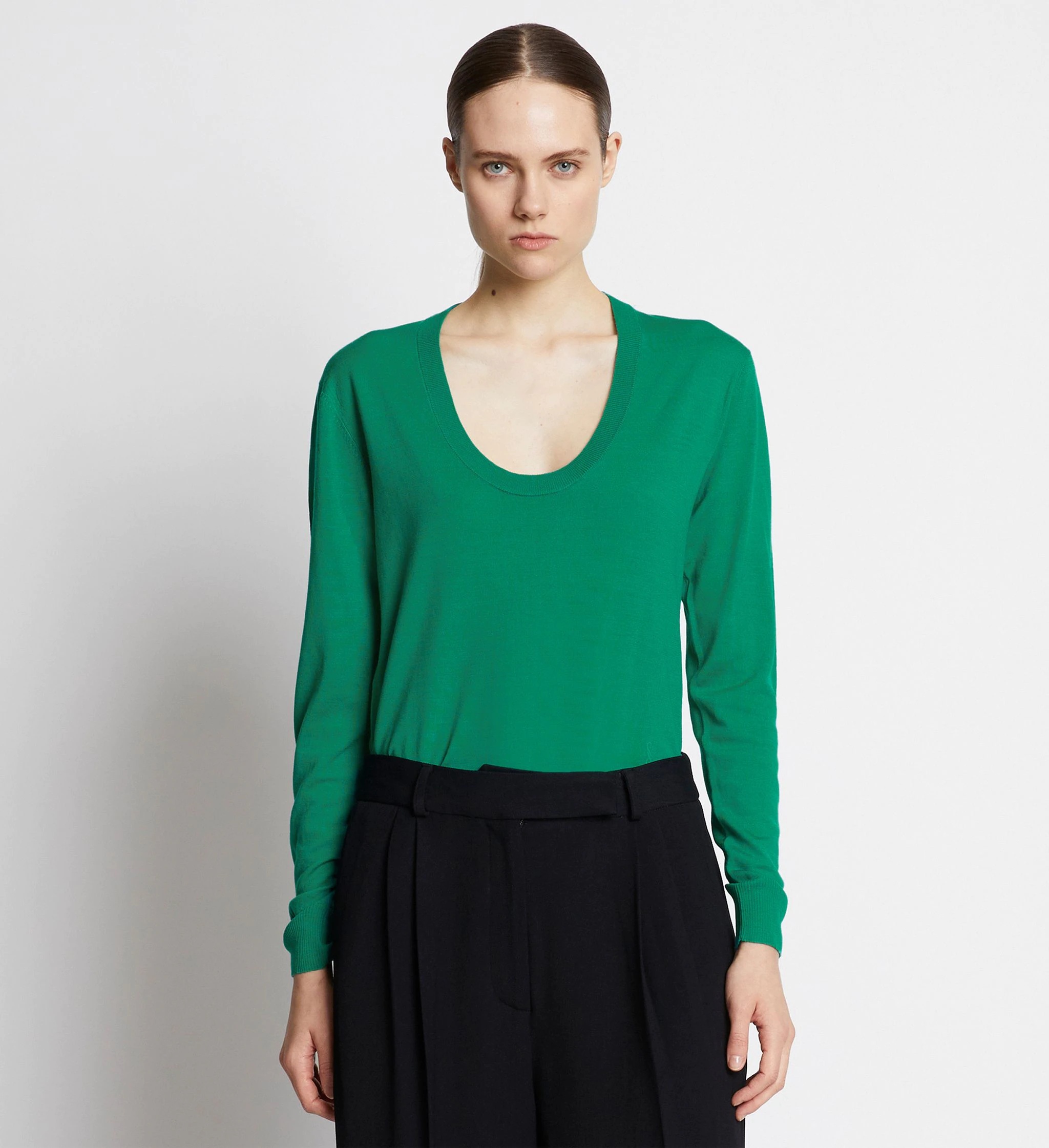 Eco Superfine Merino Scoop Neck Sweater - 2