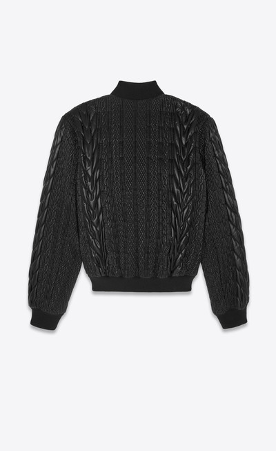 SAINT LAURENT teddy jacket in nylon outlook