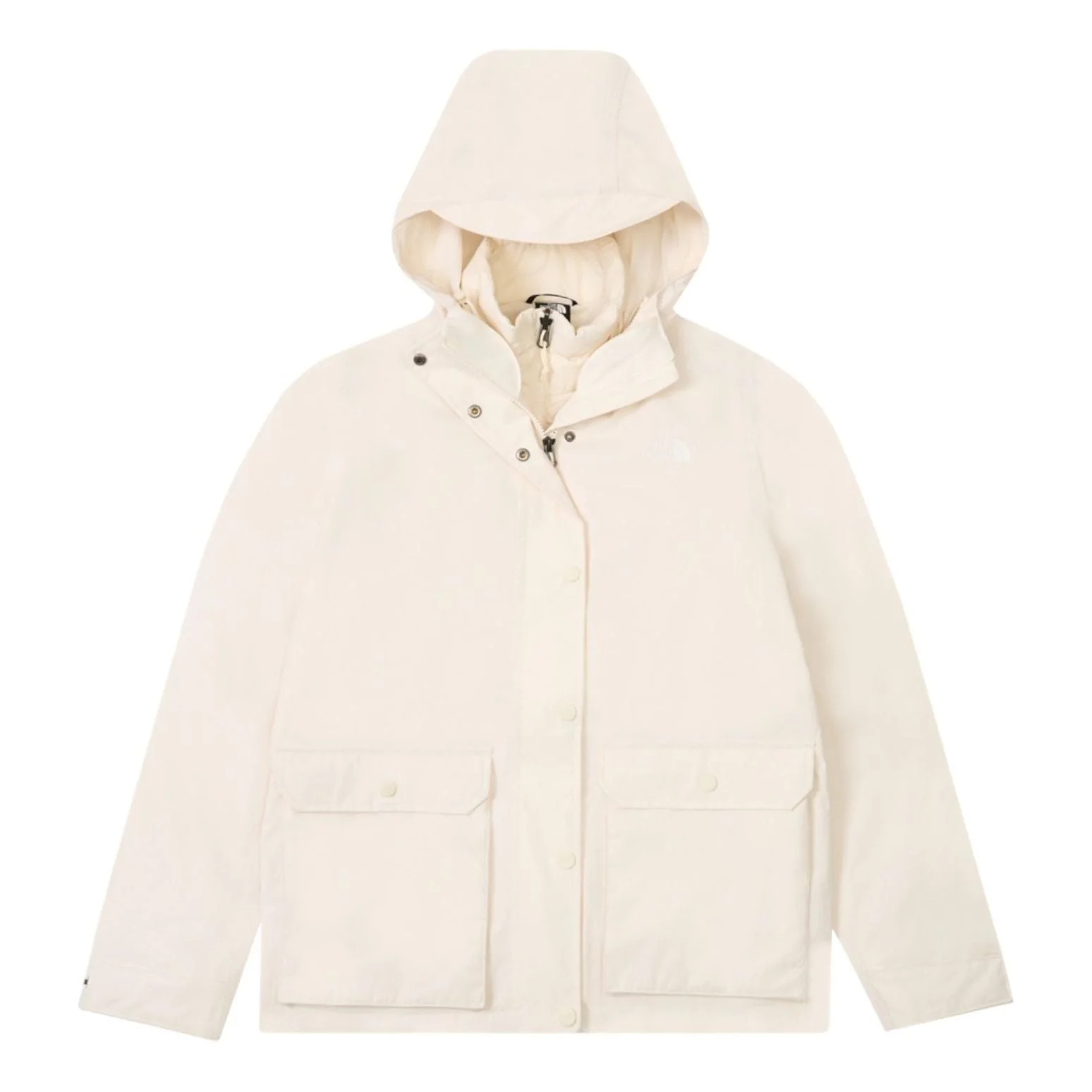 (WMNS) THE NORTH FACE Dryvent Waterproof 3-in-1 Jacket 'White Dune' NF0A8GK7-QLI - 1
