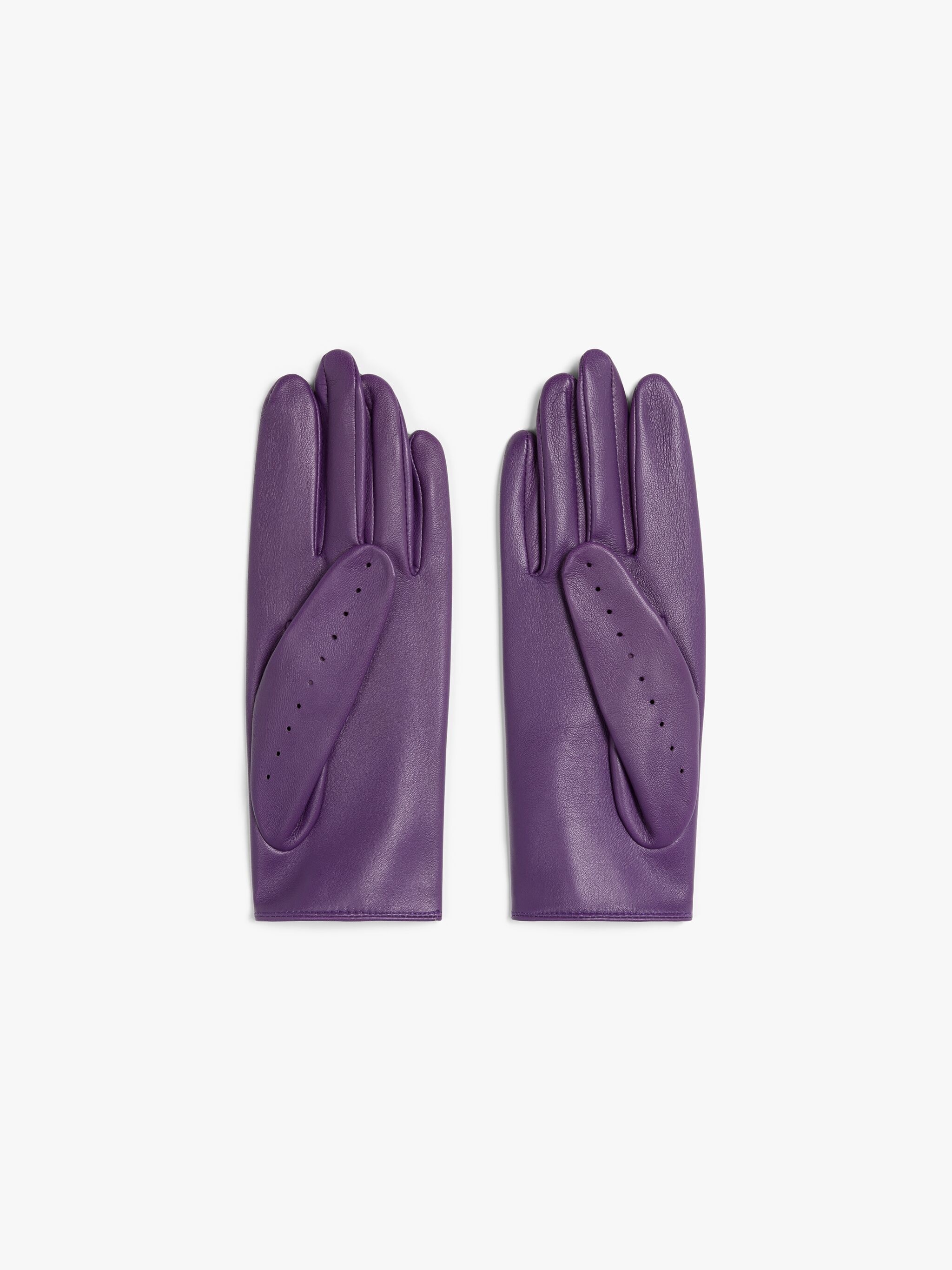 AMETHYST LEATHER DRIVING GLOVES - 3