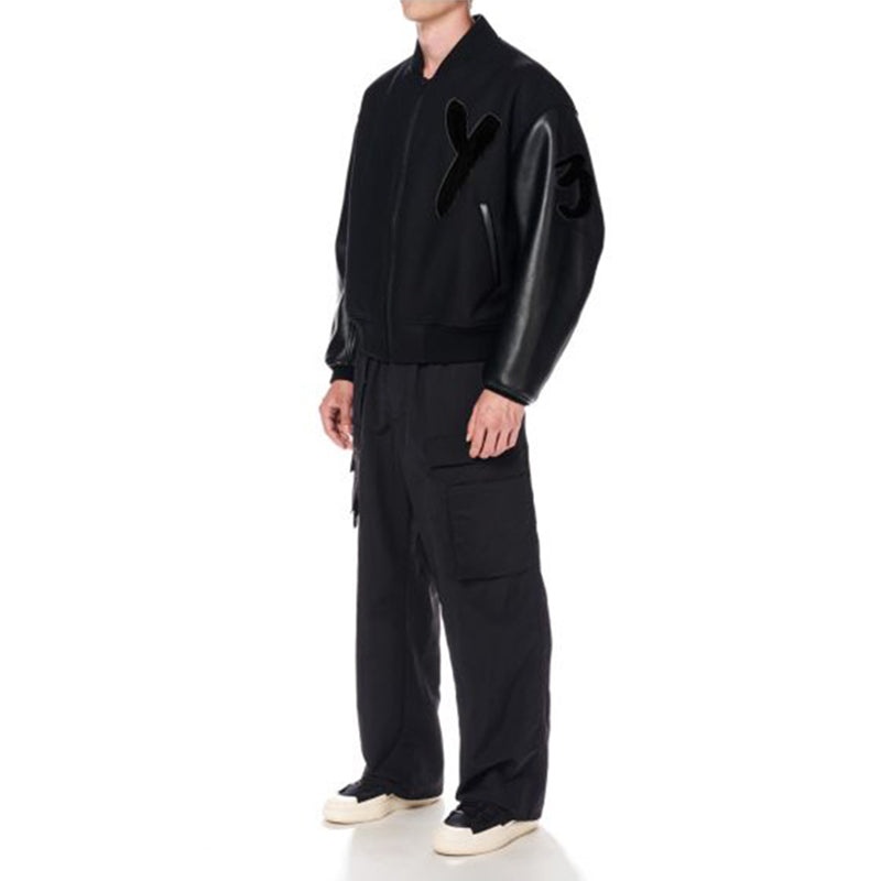 adidas Y-3 Letterman Jacket 'Black' IA3101 - 5