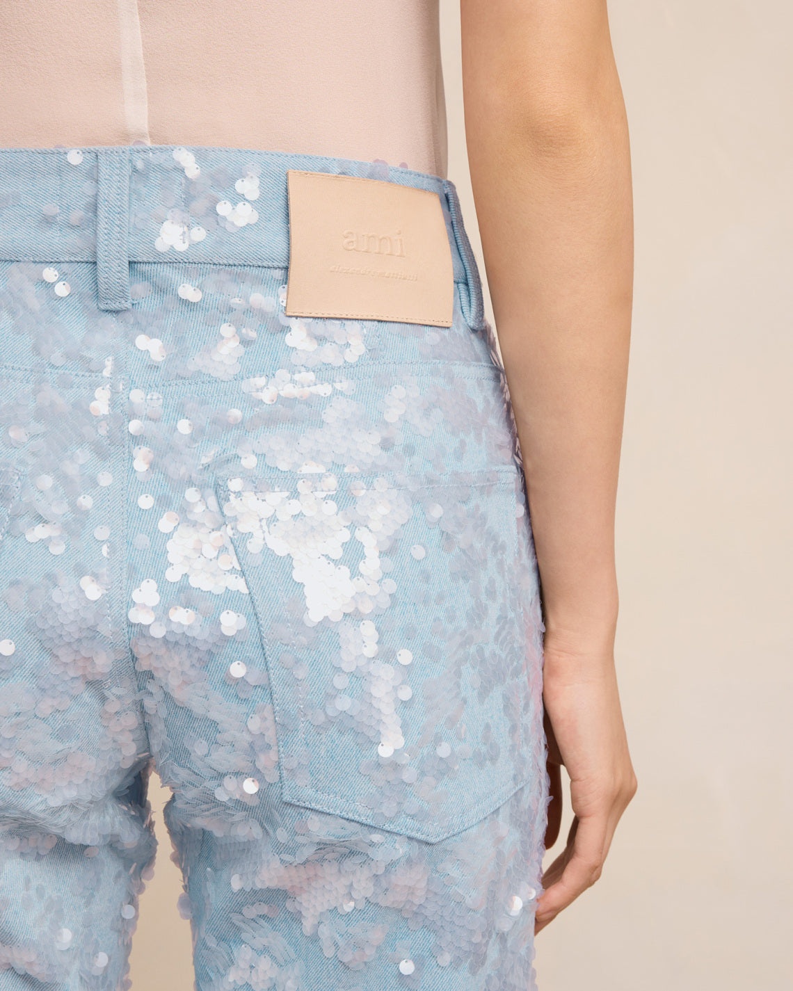 EMBROIDERED STRAIGHT FIT JEANS - 5