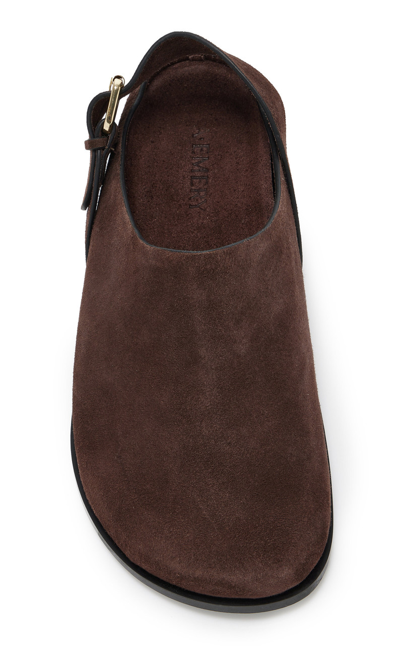 A.EMERY Louis Suede Clogs brown outlook
