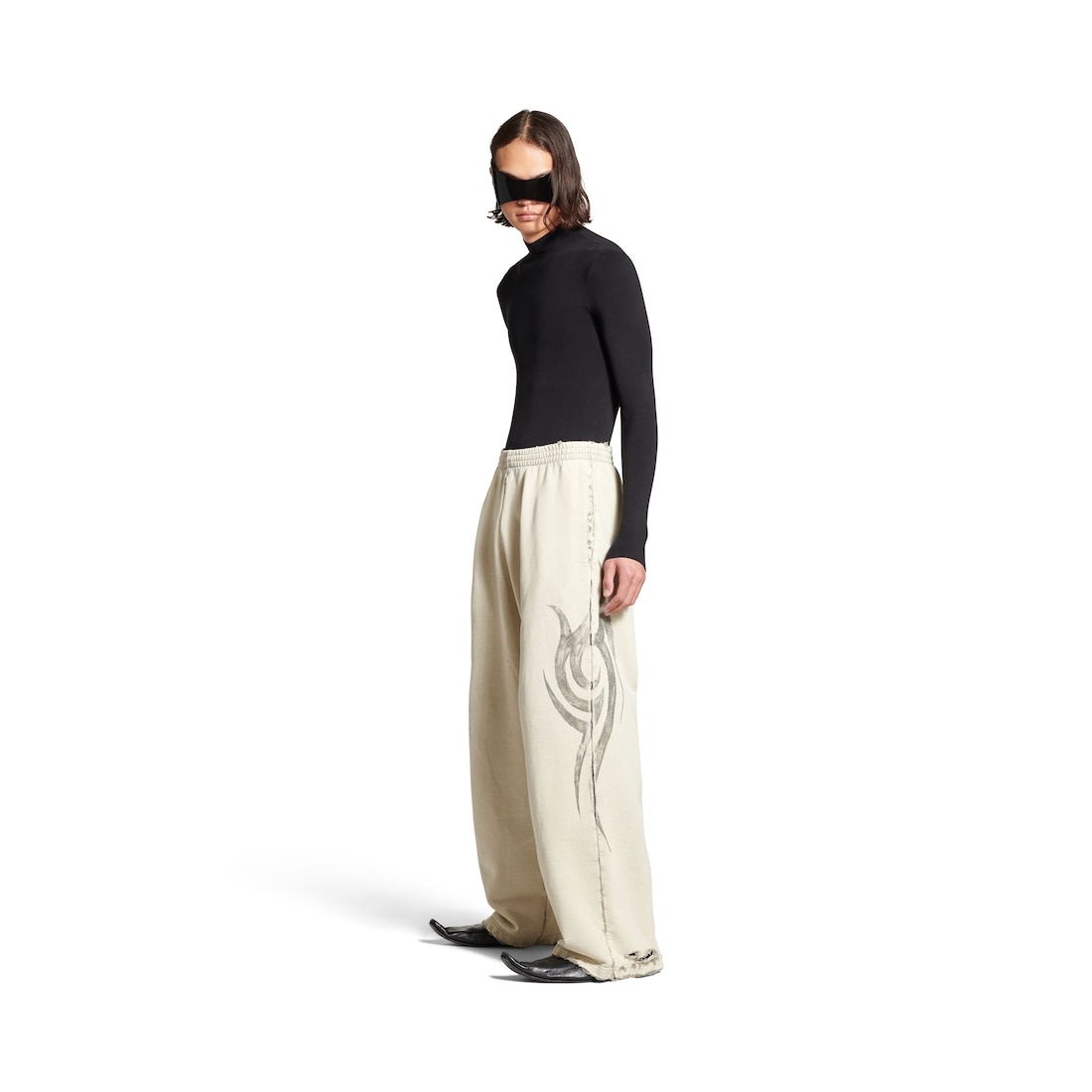 BALENCIAGA＊Y2k Baggy Sweatpants スウェットパンツ＊送料込 BALENCIAGA Men's Y2k Baggy Sweatpants in Light Beige