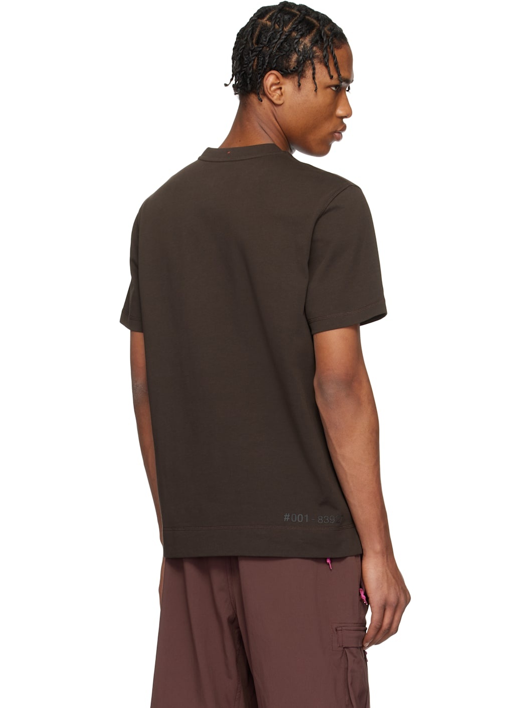 Brown Logo Cotton T-shirt - 3