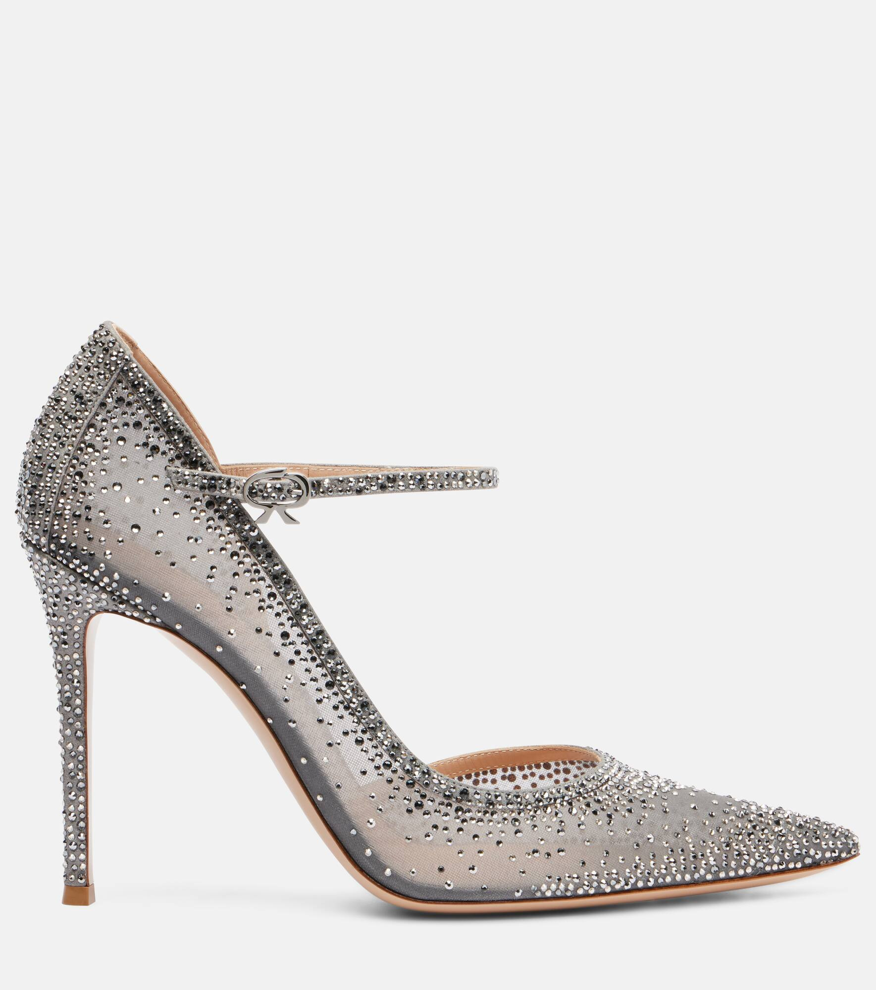 Rania 105 embellished suede Mary Jane pumps - 4