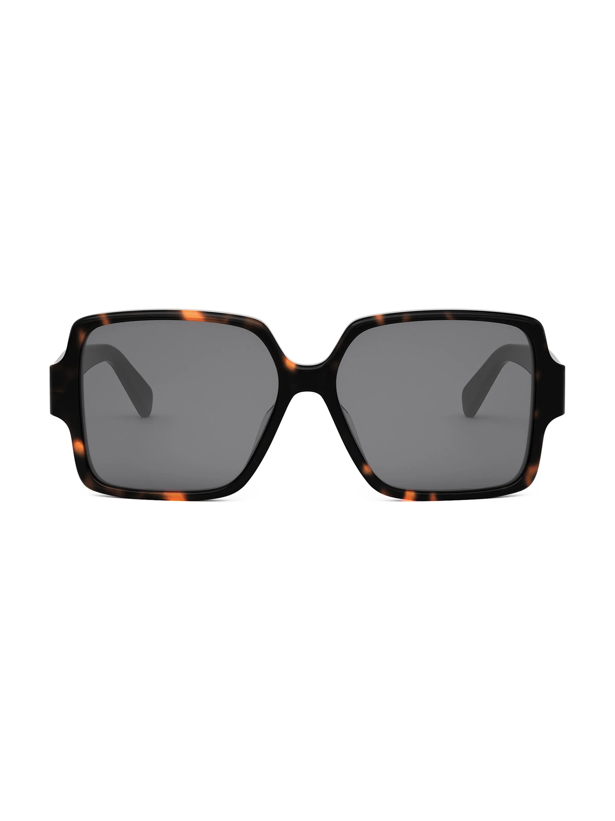 Women's Triomphe 60MM Square Sunglasses - Dark Havana Smoke - 1