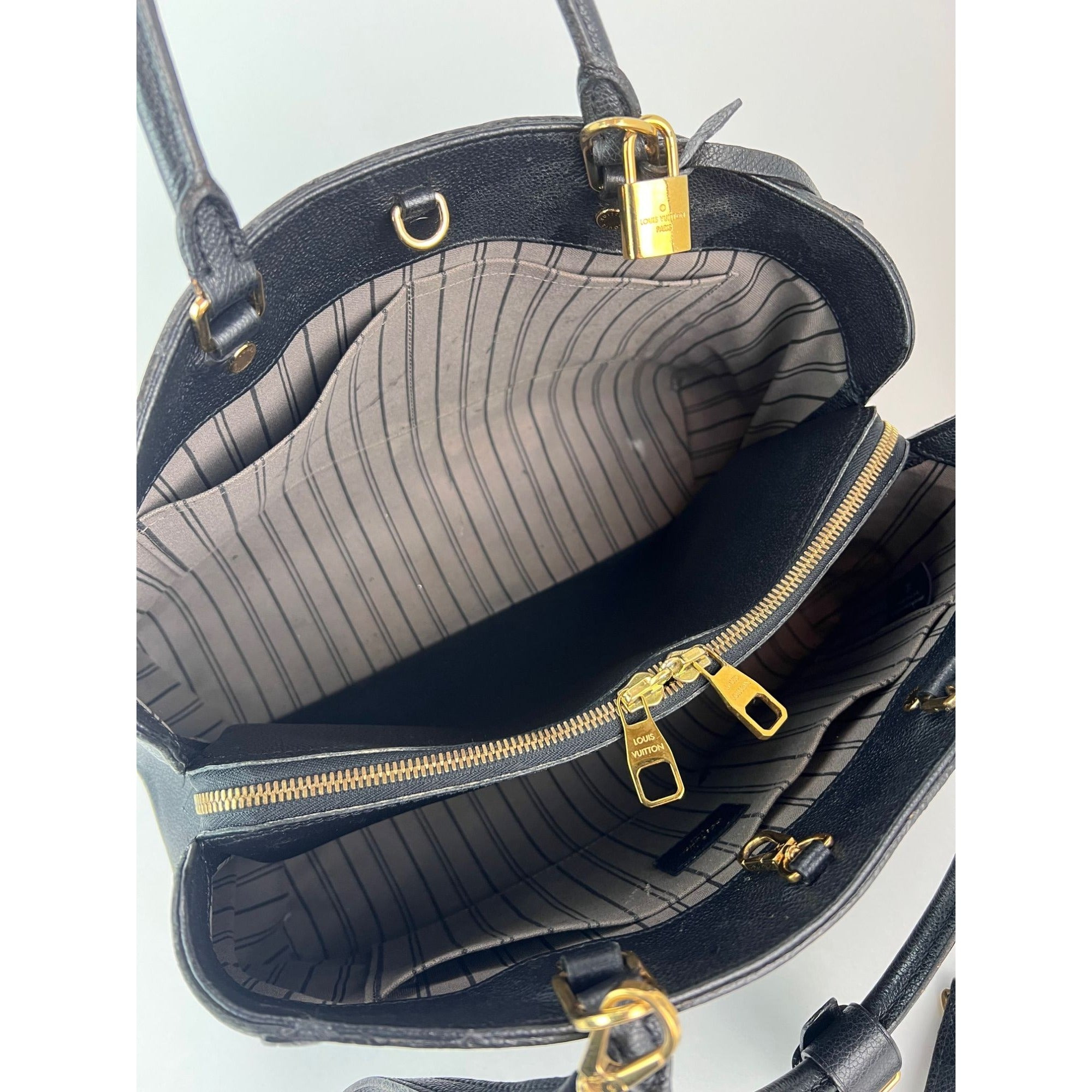 Louis Vuitton Montaigne GM Black Empriente Leather Shouder bag - 11