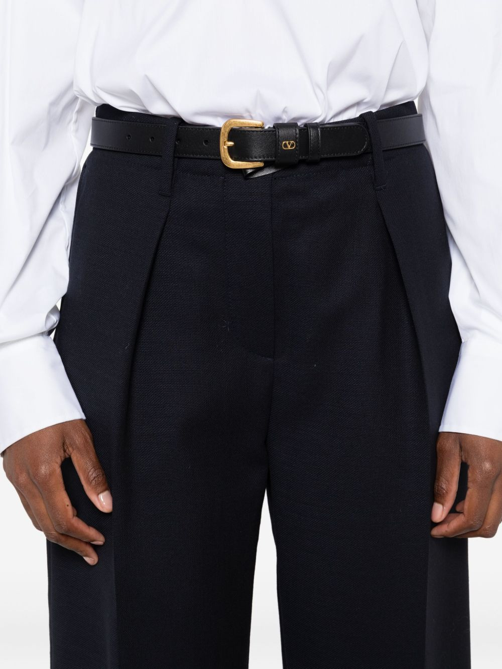 pleated wool trousers - 5