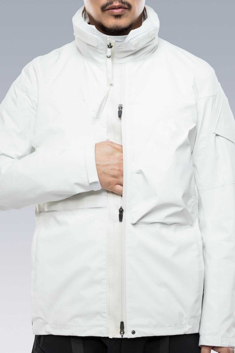 J47TS-GT-WHT 3L Gore-Tex® Pro Tec Sys Interops Jacket White - 20