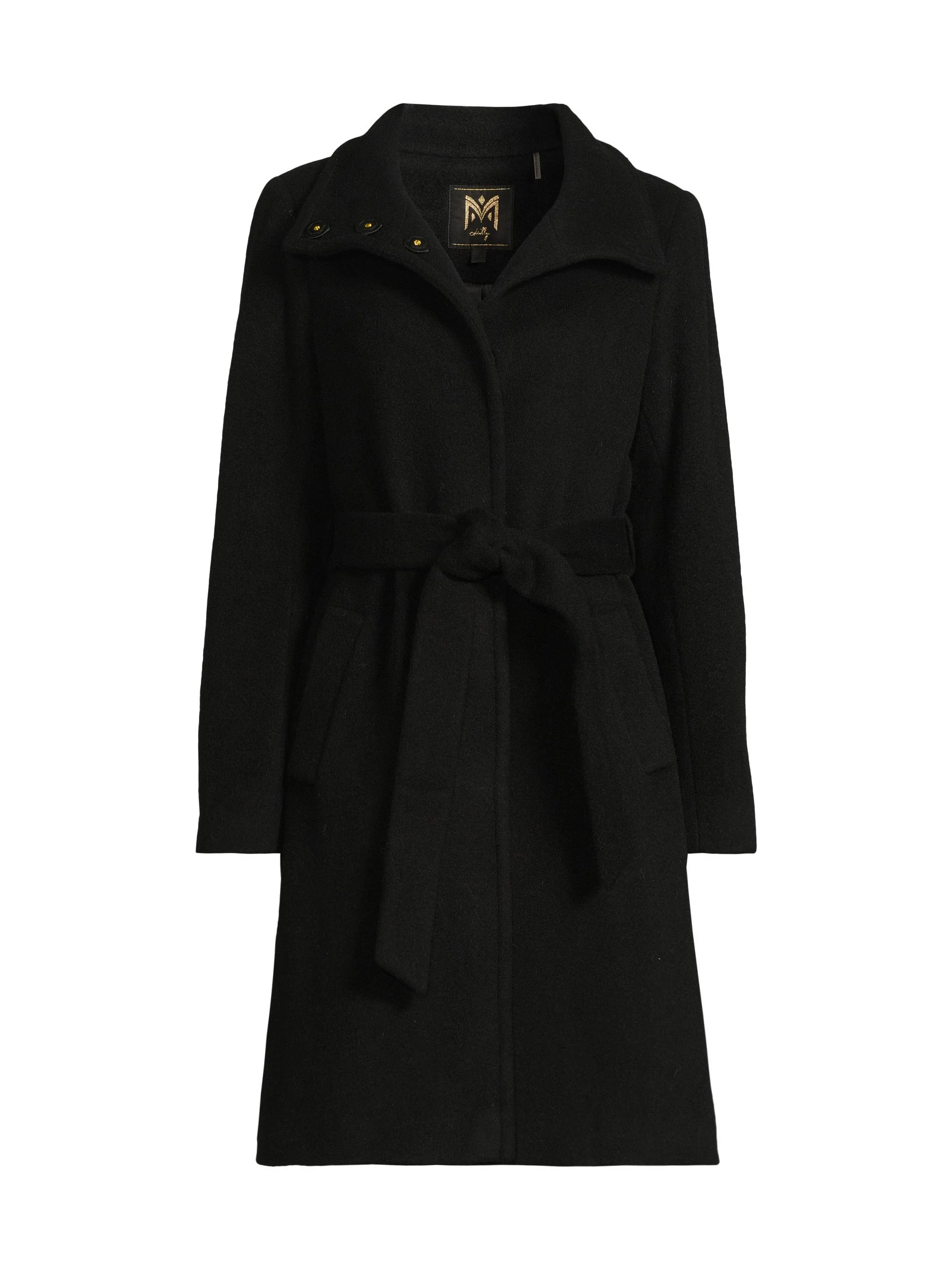 Women's SB Wool-Blend Coat - Black - 1