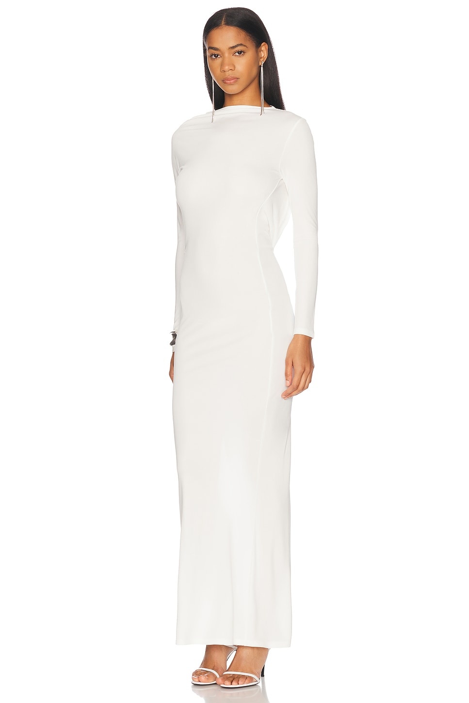 Jersey Gathered Midi Dress - 5
