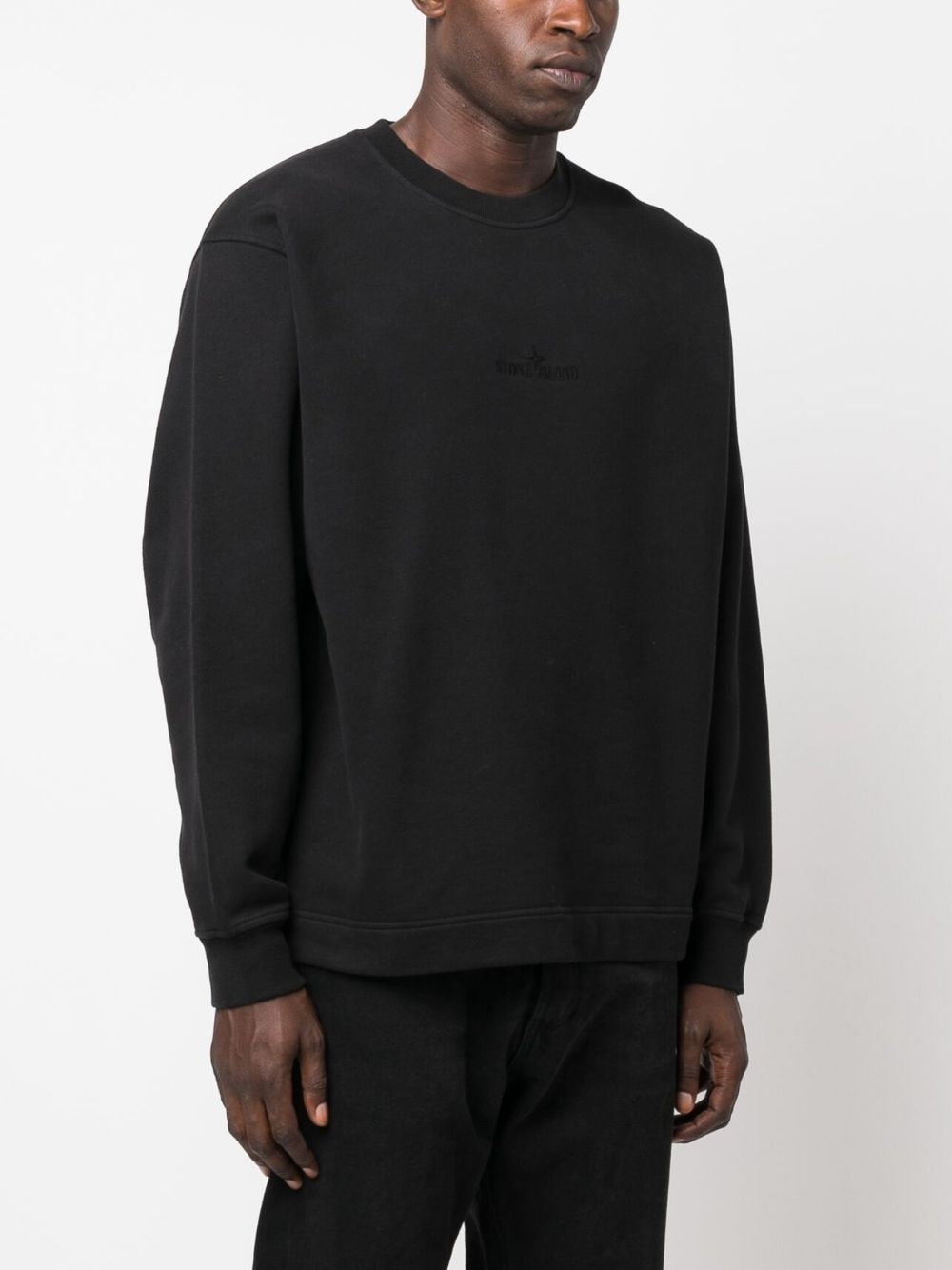 logo-embroidered cotton sweatshirt - 3