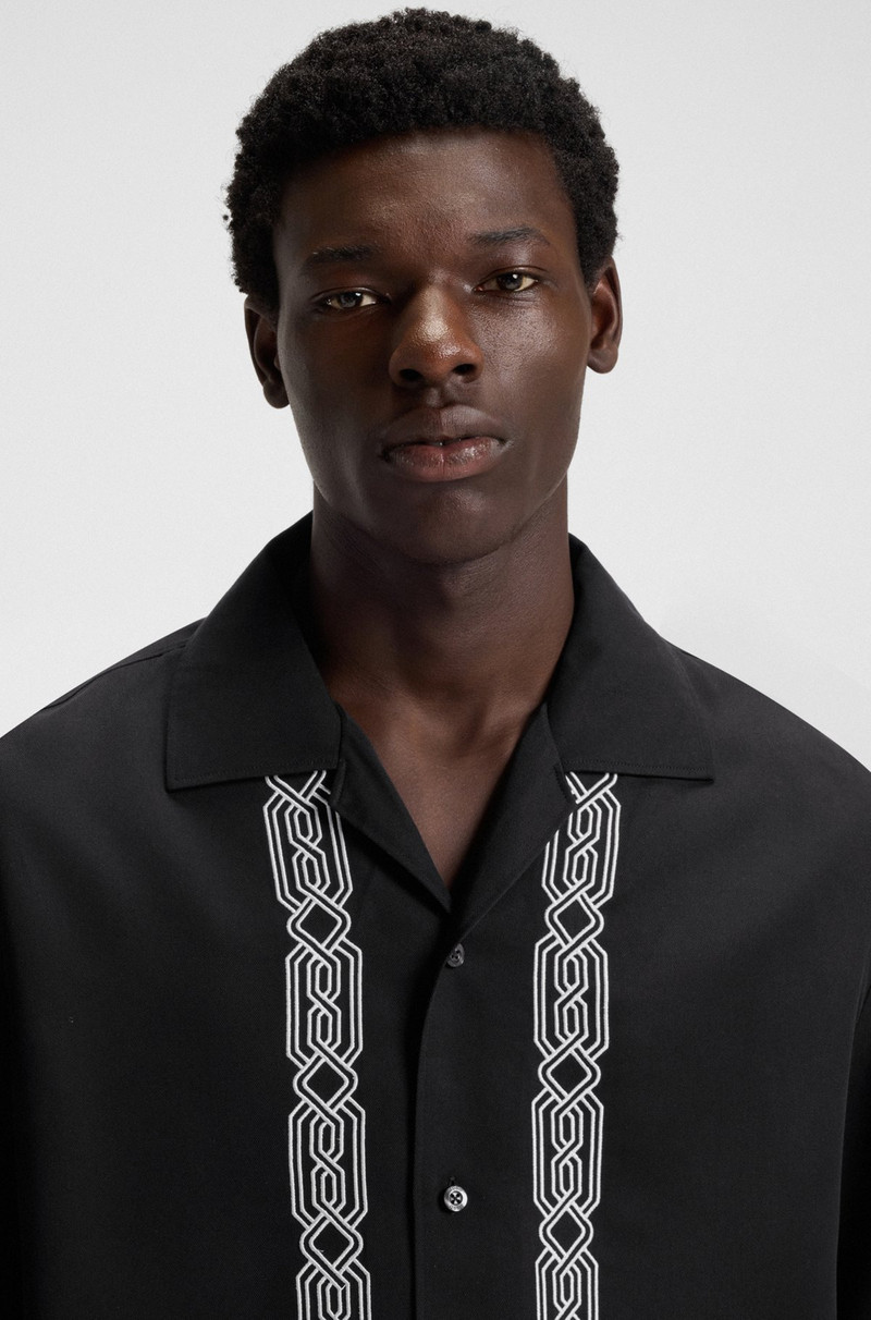 OVERSIZE-FIT SHIRT WITH EMBROIDERED PATTERN 3