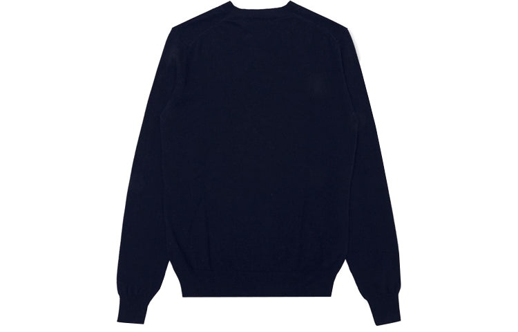 COMME des GARCONS PLAY V-Neck Pullover Gold Emblem 'Black' AZ-N048-051-2 - 2