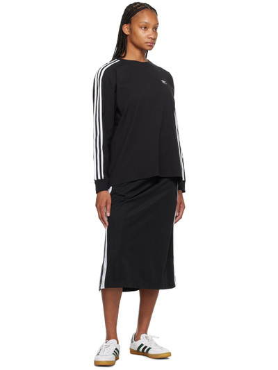 adidas Originals Black 3-Stripes Long Sleeve T-Shirt outlook