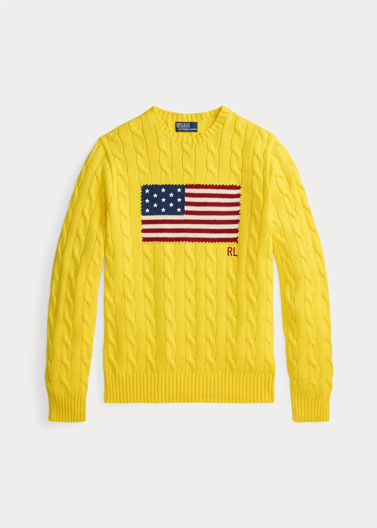 Cable-Knit Iconic Flag Sweater - 1