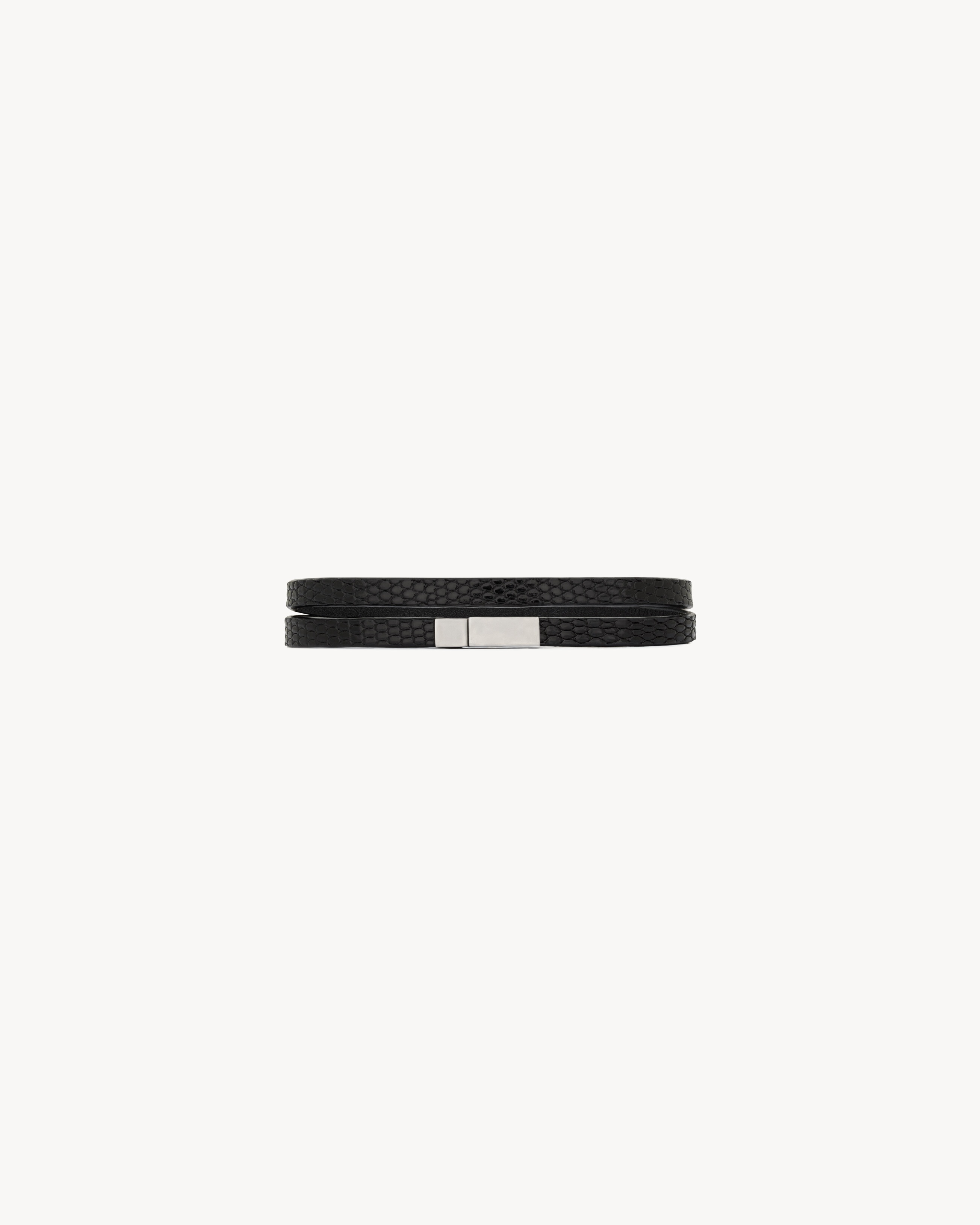 DOUBLE-WRAP BRACELET IN TEJUS AND METAL - 2