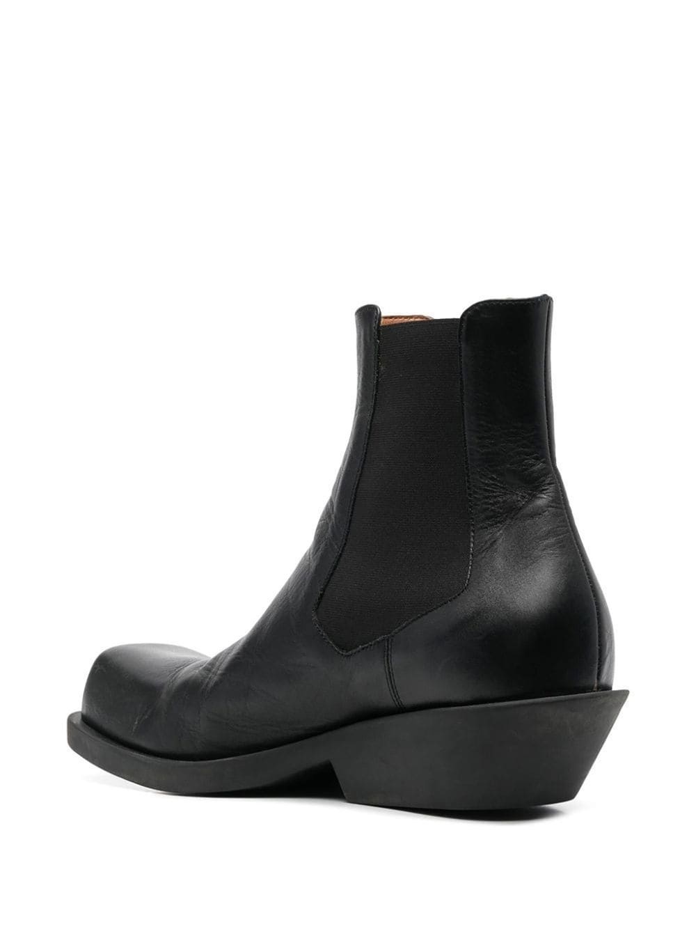 black leather chelsea boots - 3