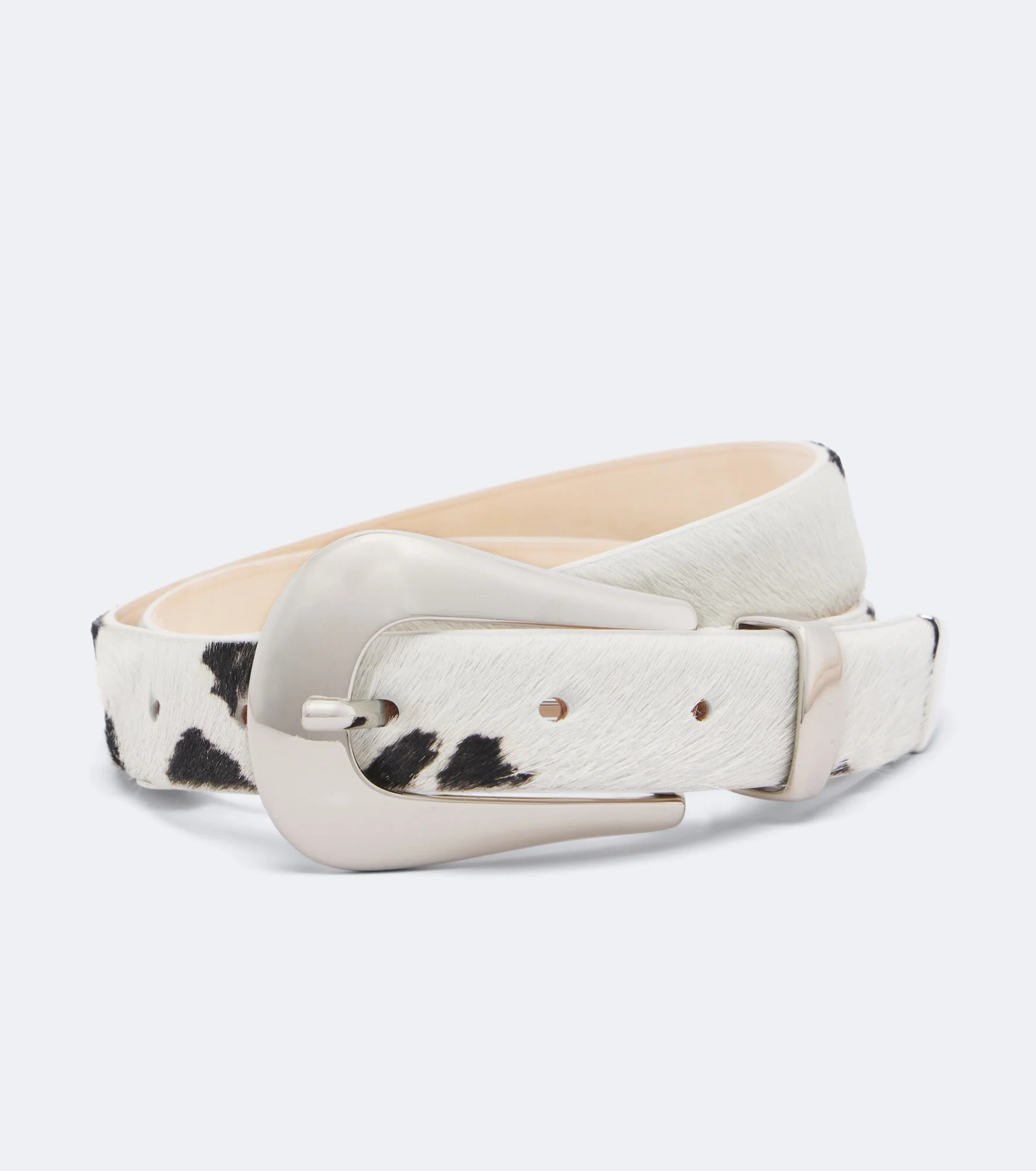 Colette printed calf hair belt - 1