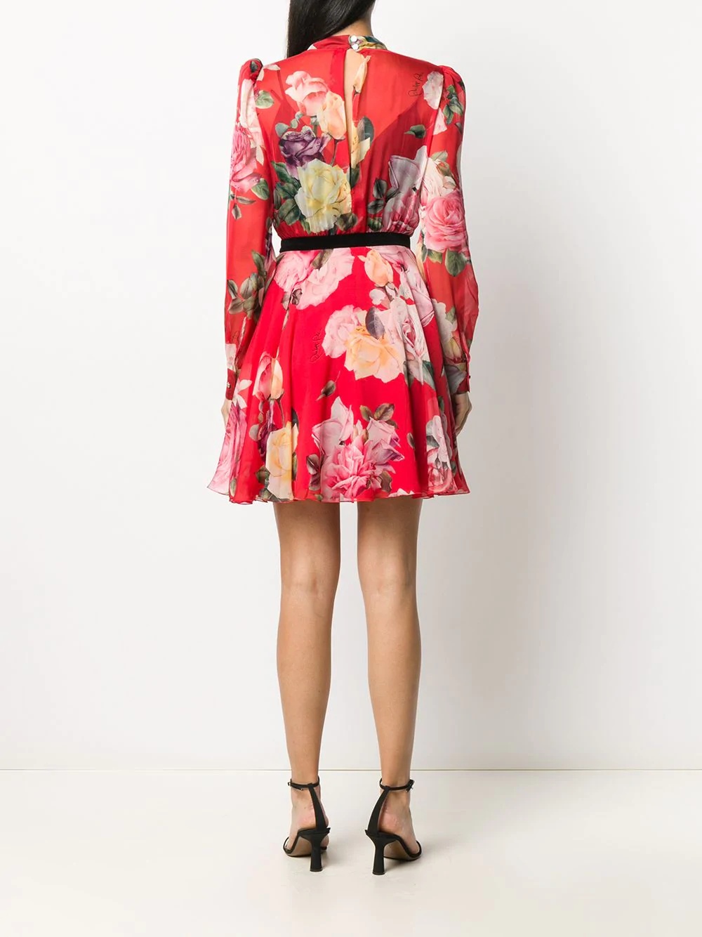 Fyrial floral print mini dress - 4