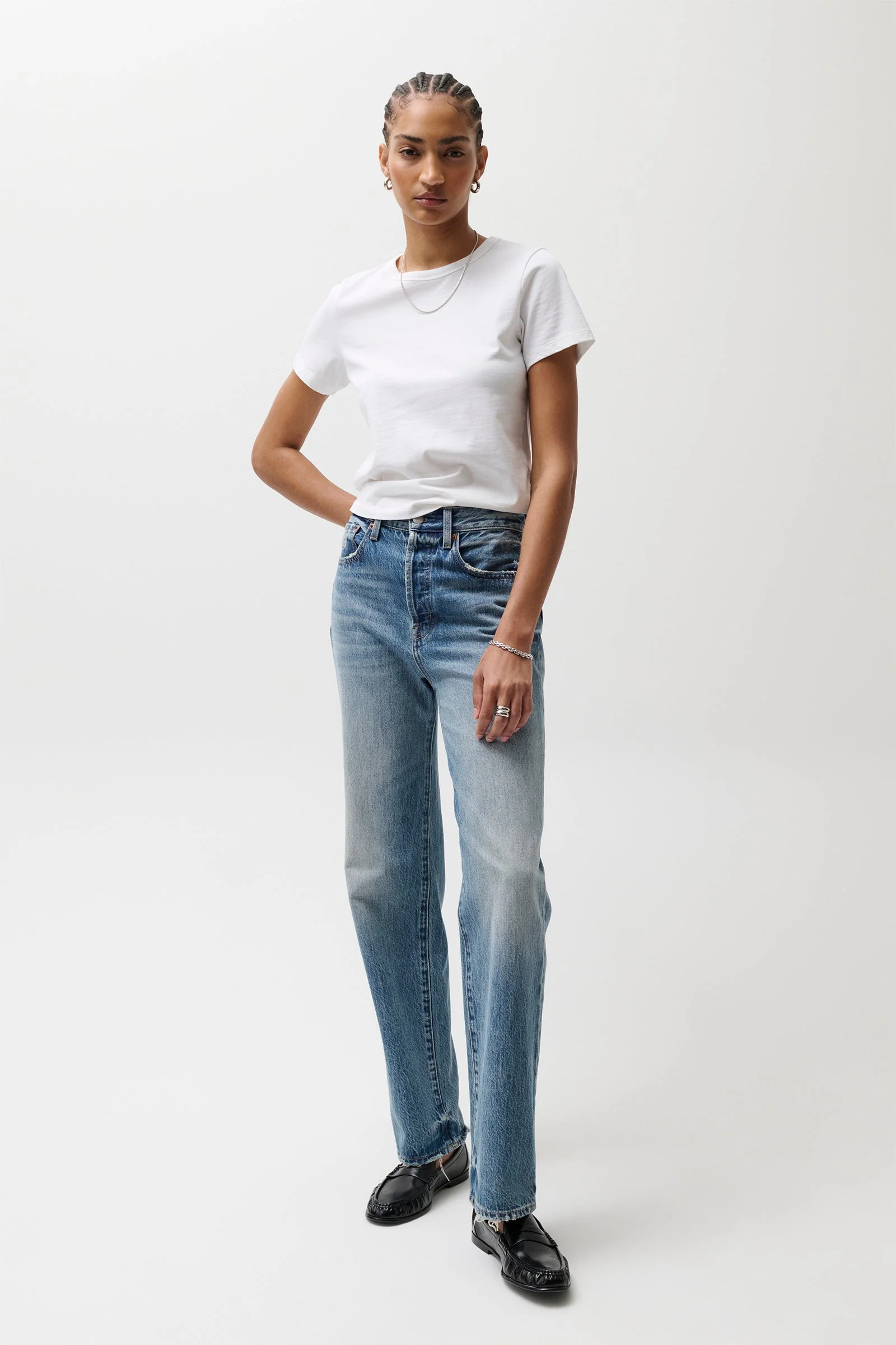 CASSIE SUPER HIGH RISE STRAIGHT JEAN - SERPENTINE VINTAGE - 1
