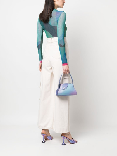 GCDS small Comma holographic tote bag outlook
