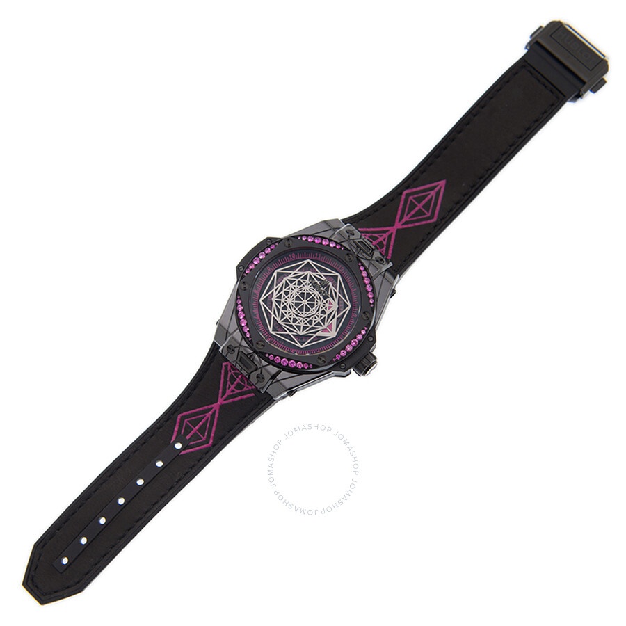 Hublot Big Bang Sang Bleu Limted Edition Automatic Diamond Black and Pink Dial Men's Watch 465.CS.11 - 2