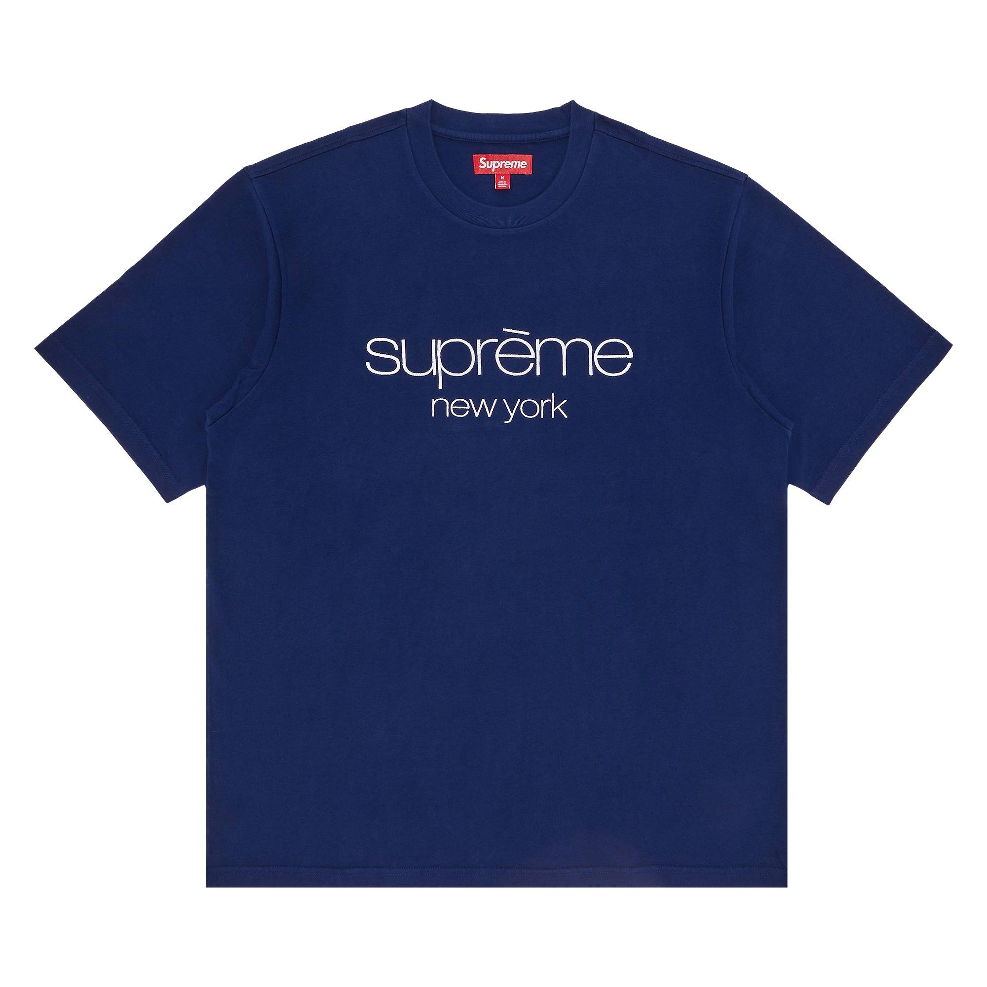 Supreme Supreme Classic Logo Short-Sleeve Top 'Navy