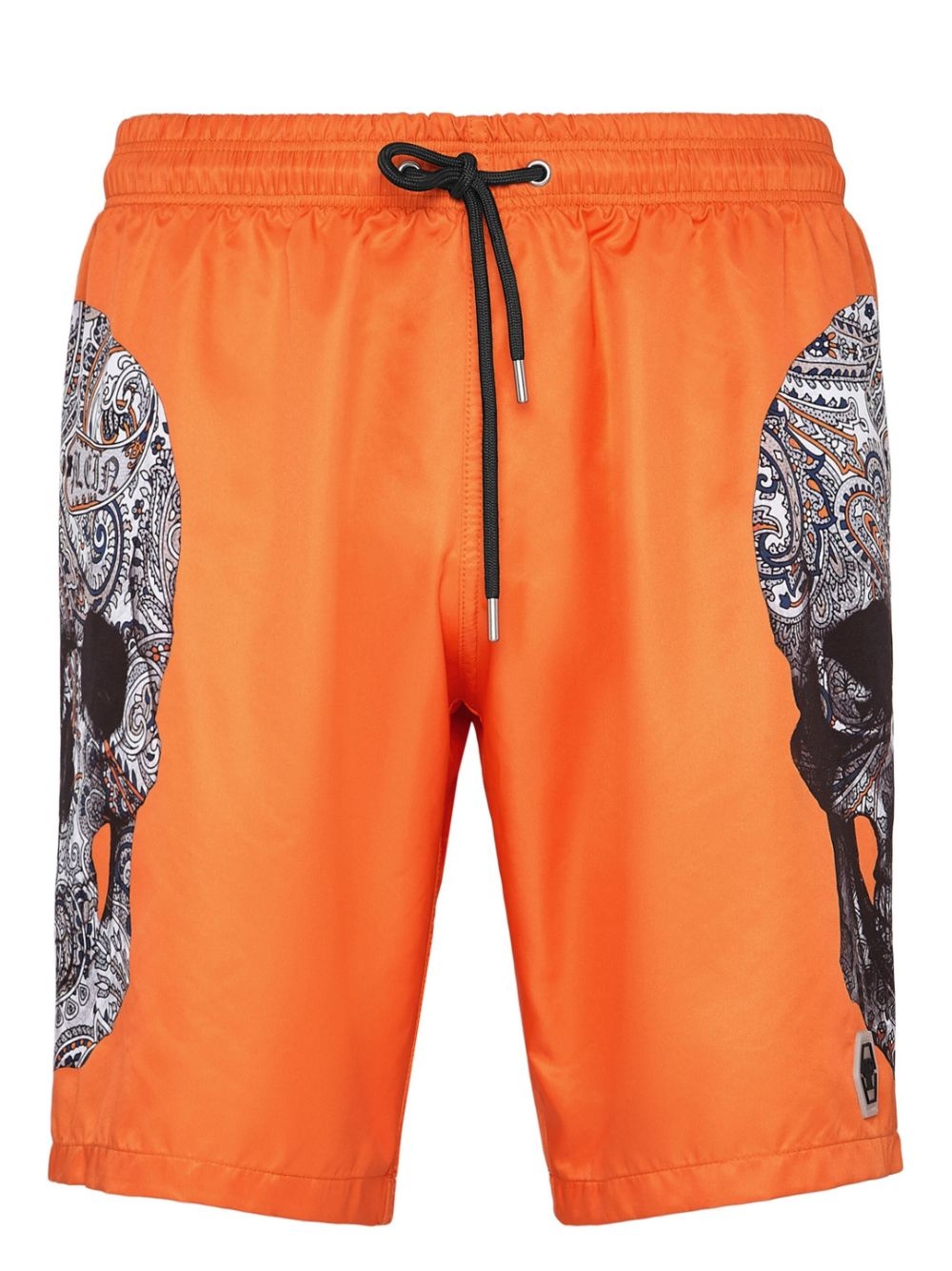 skull-print swim shorts - 1