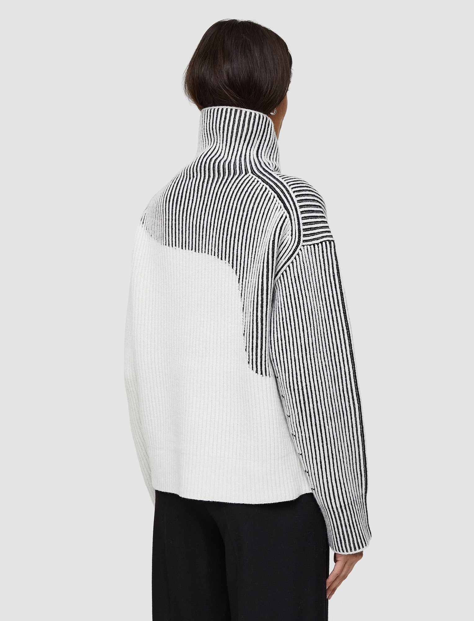 Cardigan Stitch Animation High Neck Jumper - 4