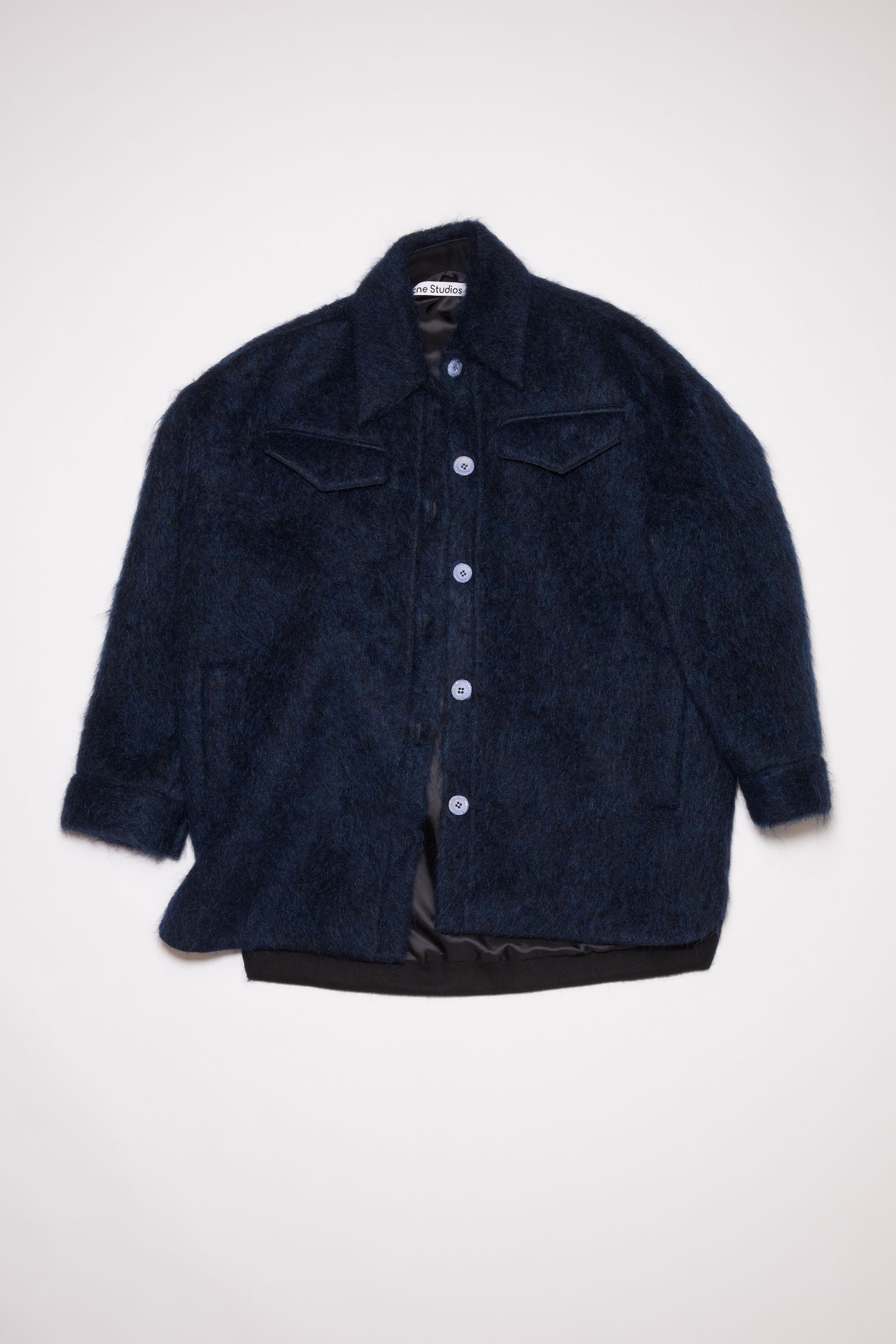 Acne Studios Oversized shirt jacket - Navy blue | REVERSIBLE