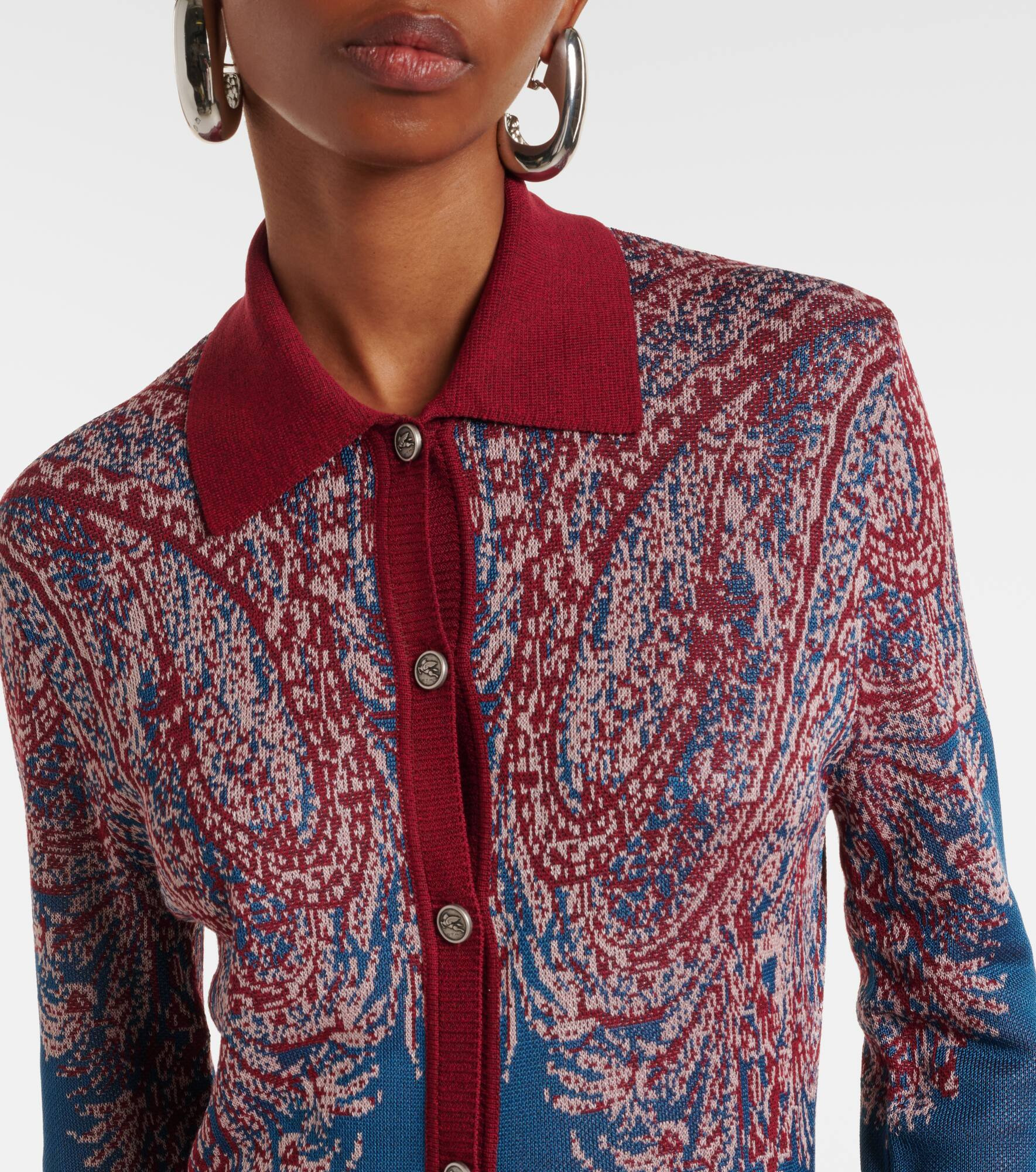 Paisley jersey shirtdress - 4