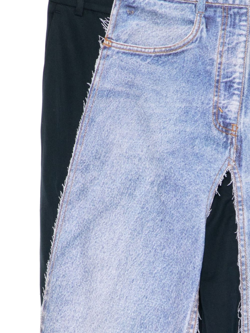 denim-patch trousers 3